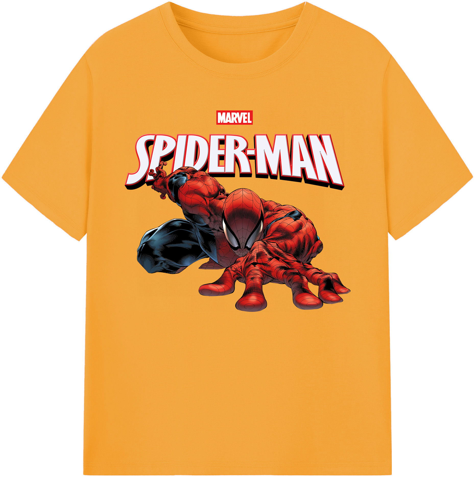 （画像用） Spider Man スパイダーマン 綿100％ メンズ半袖Tシャツ｜肌触りやわらか＆通気性