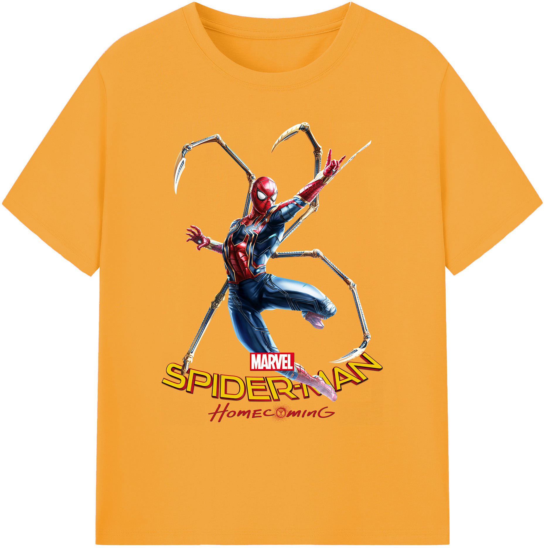 （画像用） Spider Man スパイダーマン 綿100％ メンズ半袖Tシャツ｜肌触りやわらか＆通気性