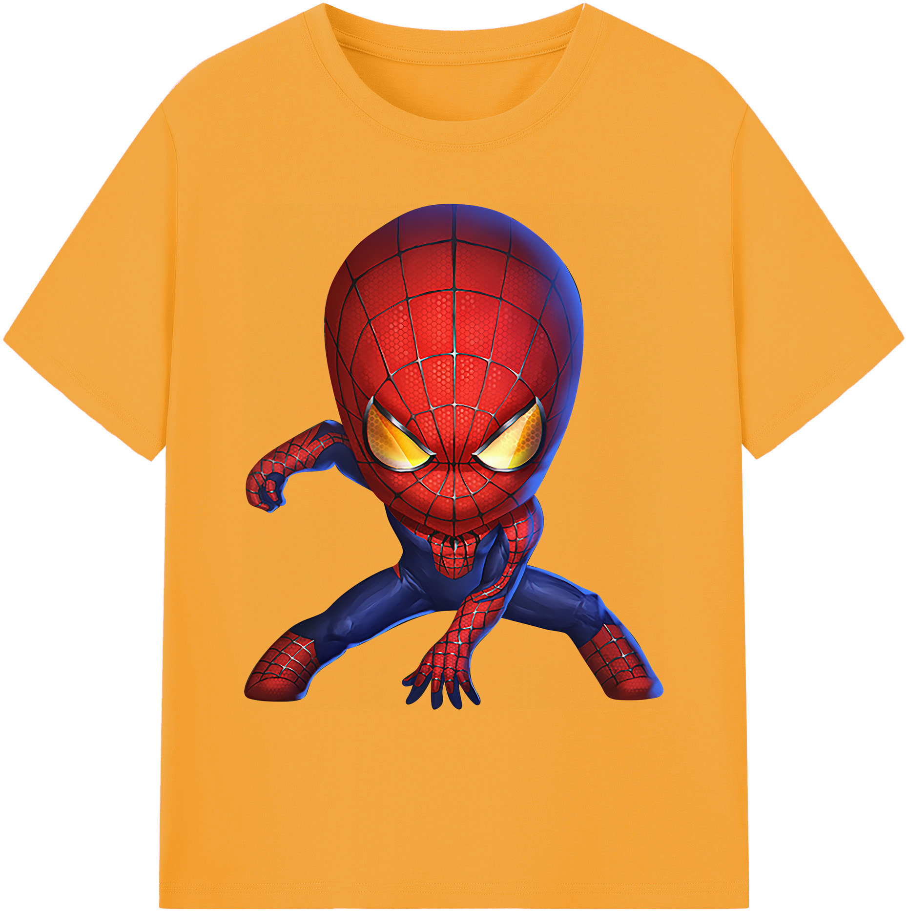 （画像用） Spider Man スパイダーマン 綿100％ メンズ半袖Tシャツ｜肌触りやわらか＆通気性