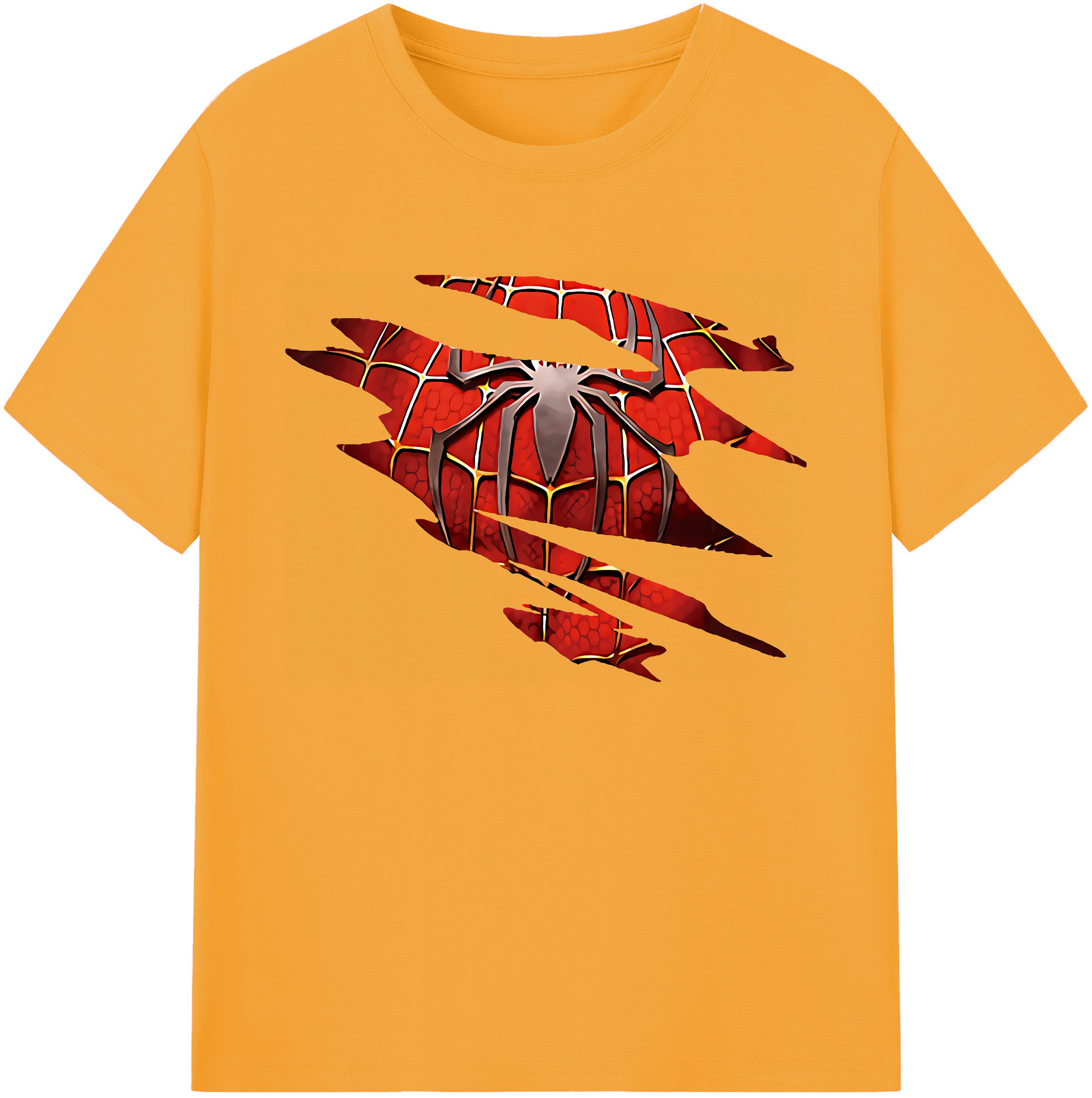 （画像用） Spider Man スパイダーマン 綿100％ メンズ半袖Tシャツ｜肌触りやわらか＆通気性