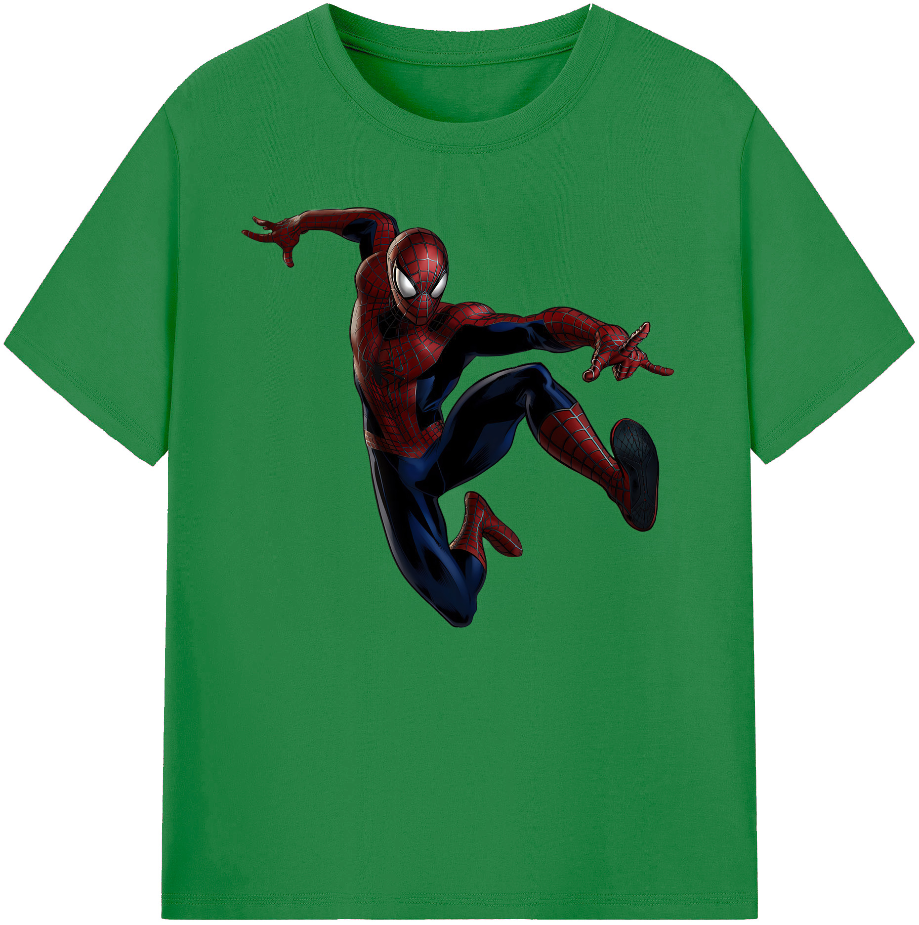 （画像用） Spider Man スパイダーマン 綿100％ メンズ半袖Tシャツ｜肌触りやわらか＆通気性