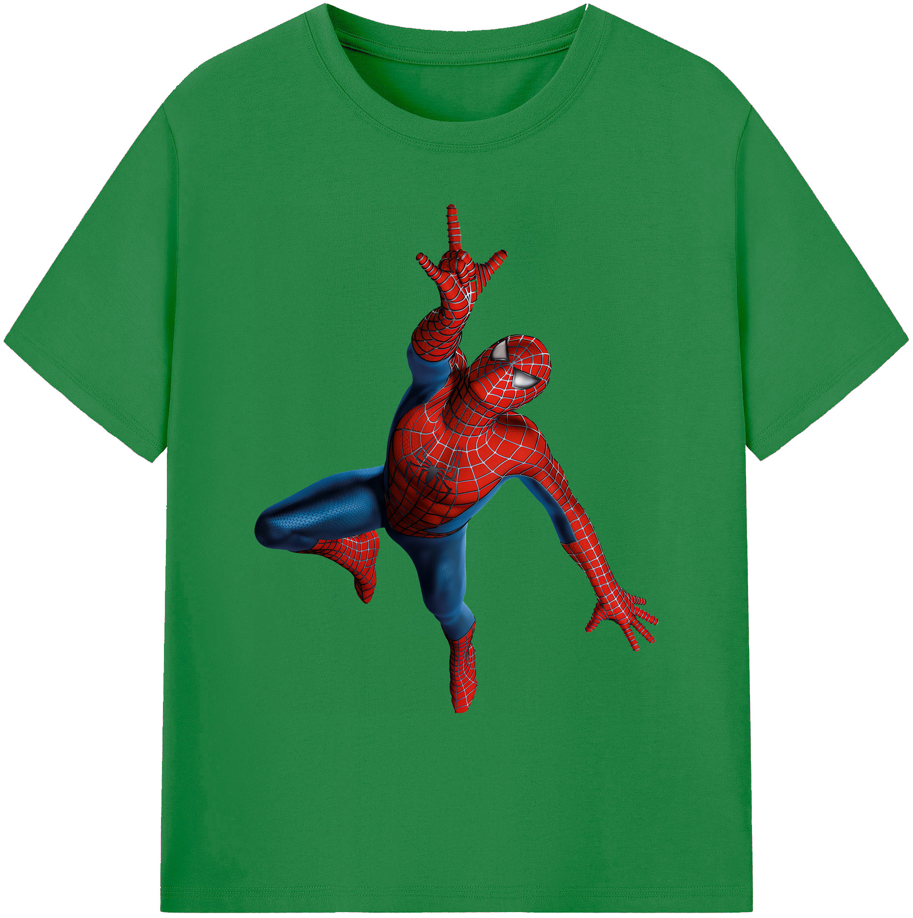 （画像用） Spider Man スパイダーマン 綿100％ メンズ半袖Tシャツ｜肌触りやわらか＆通気性