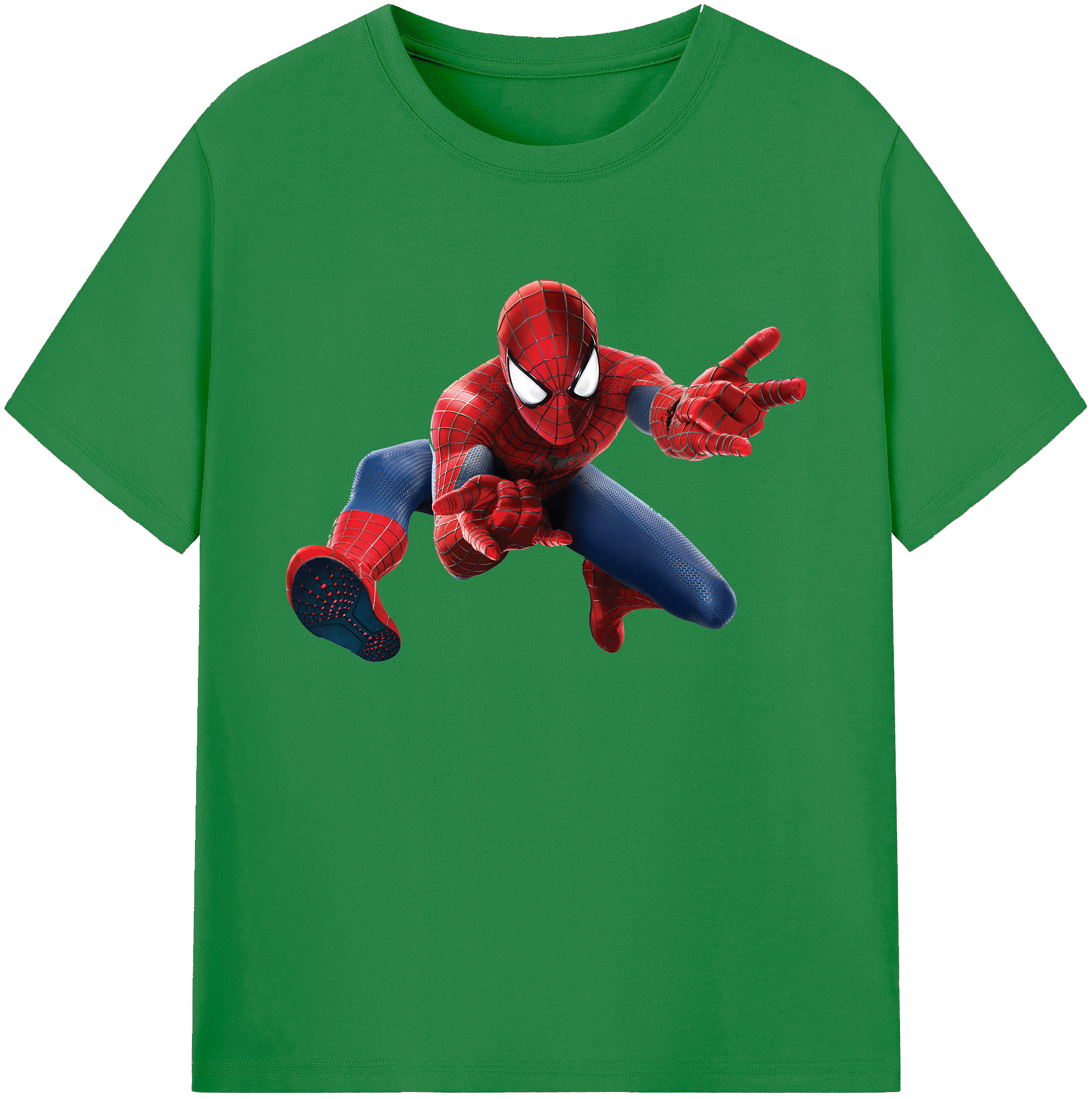 （画像用） Spider Man スパイダーマン 綿100％ メンズ半袖Tシャツ｜肌触りやわらか＆通気性