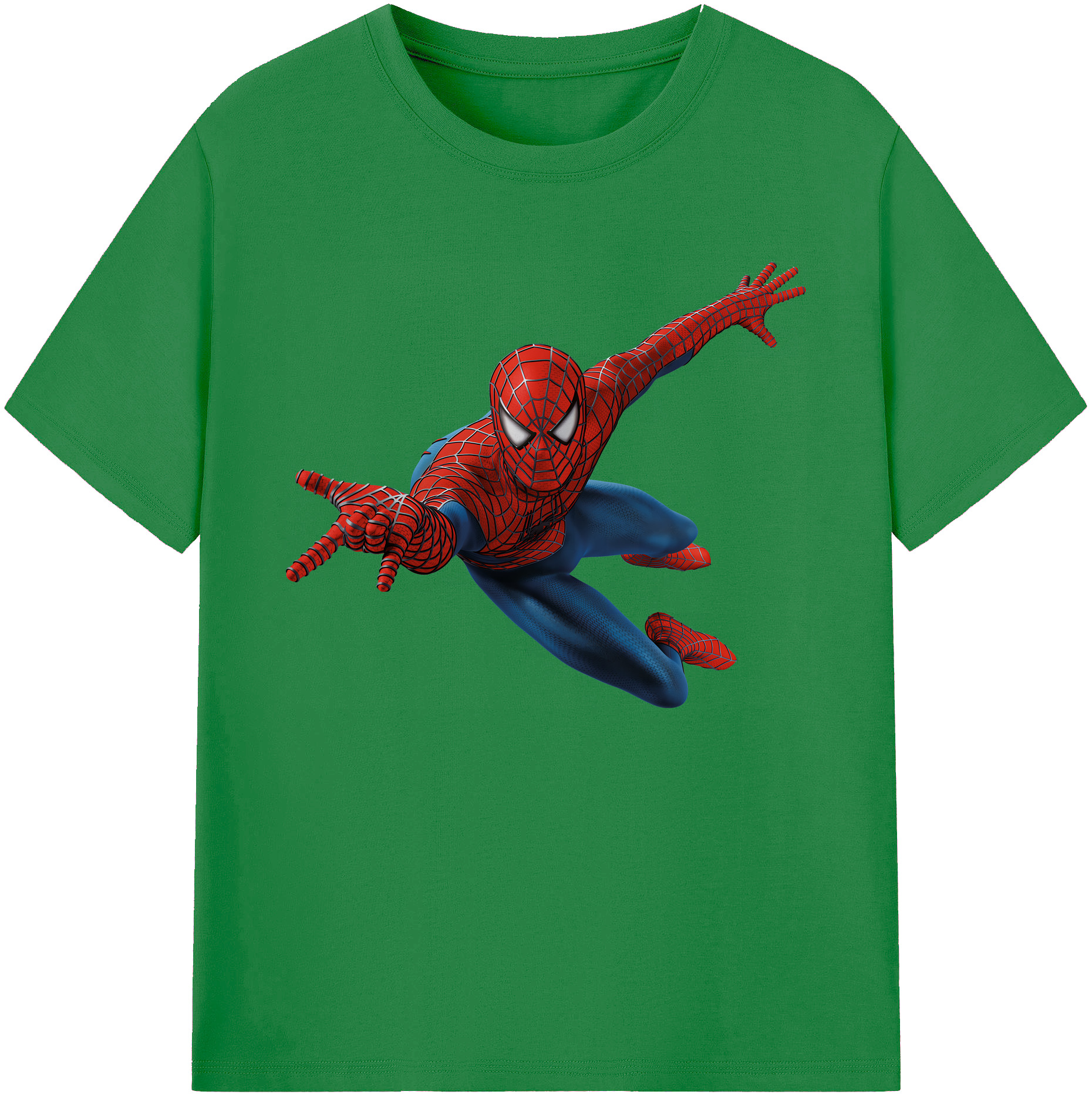 （画像用） Spider Man スパイダーマン 綿100％ メンズ半袖Tシャツ｜肌触りやわらか＆通気性