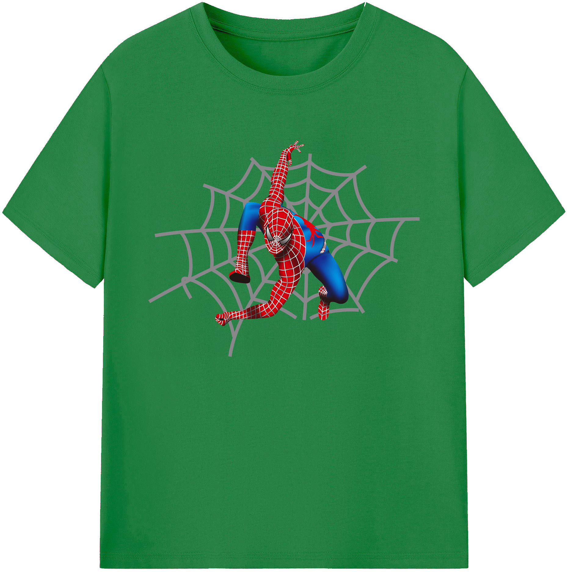 （画像用） Spider Man スパイダーマン 綿100％ メンズ半袖Tシャツ｜肌触りやわらか＆通気性