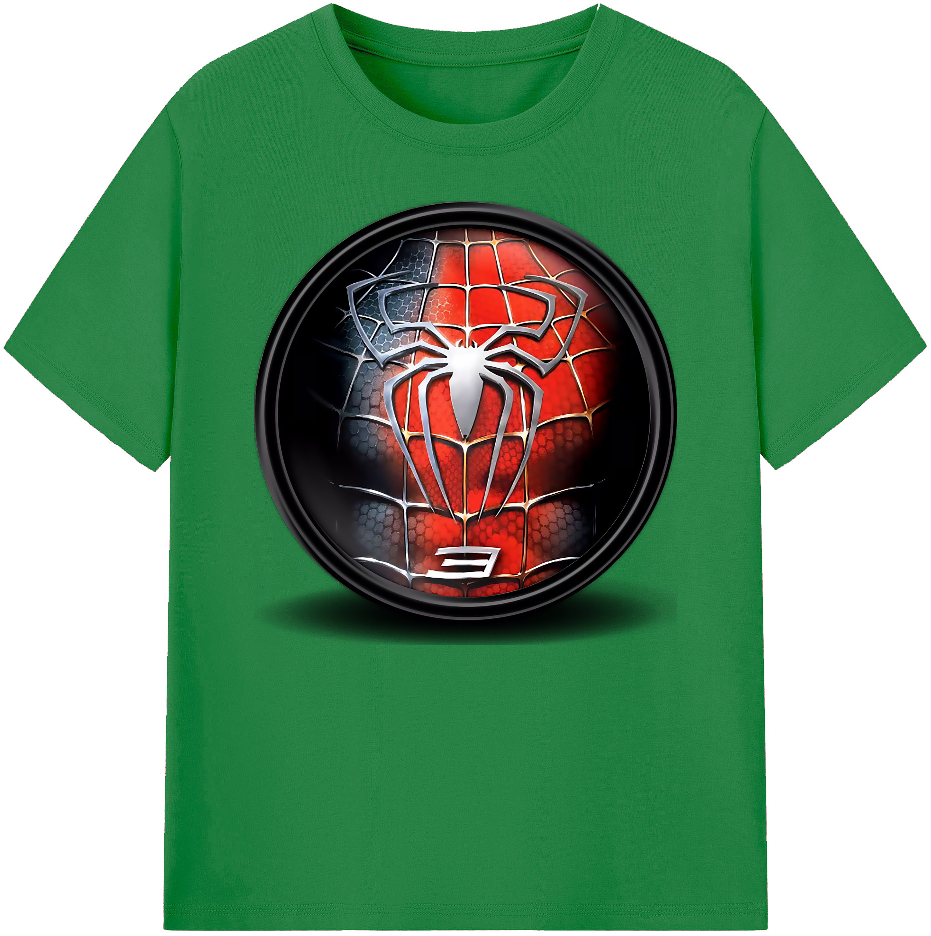 （画像用） Spider Man スパイダーマン 綿100％ メンズ半袖Tシャツ｜肌触りやわらか＆通気性