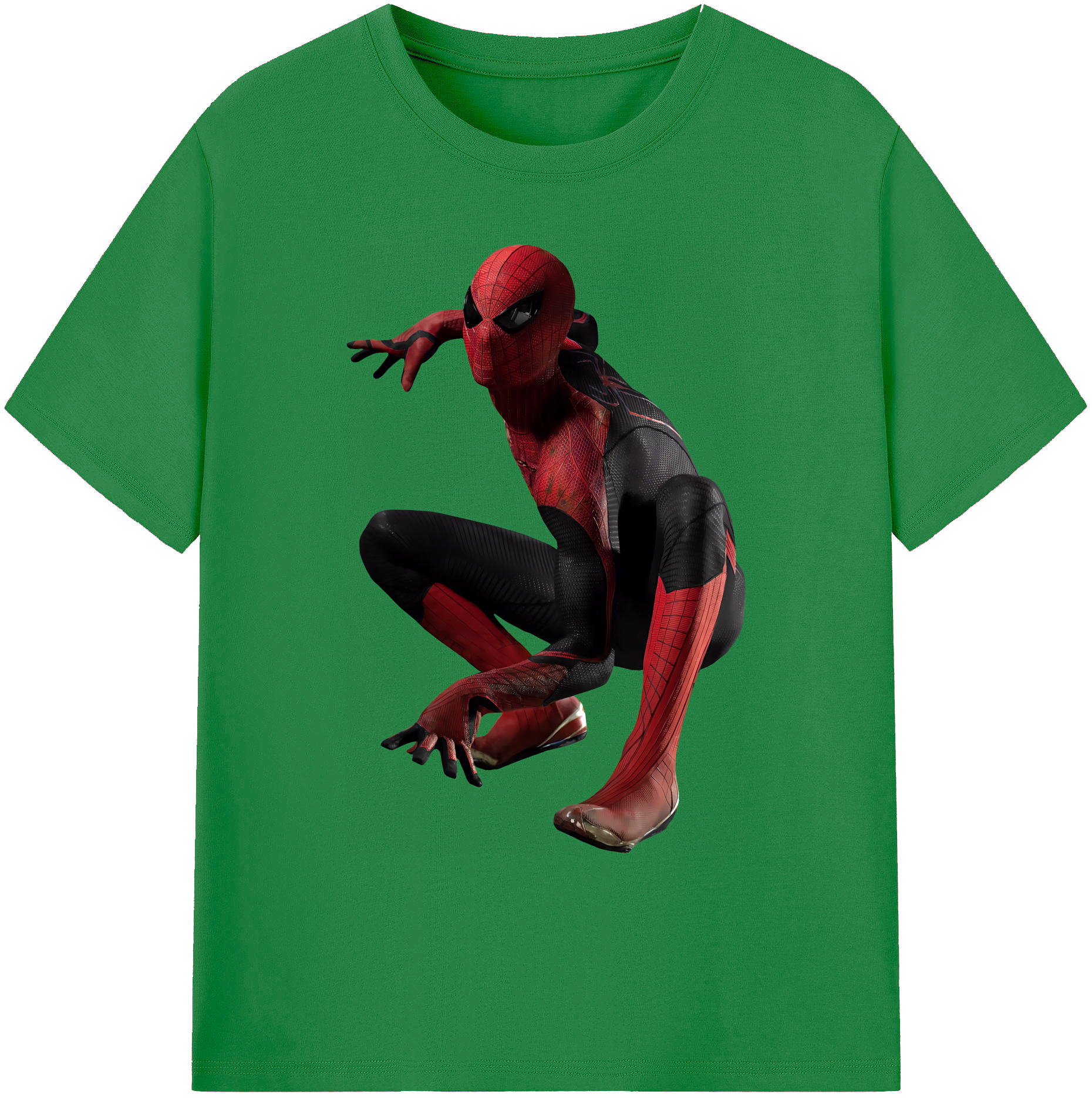 （画像用） Spider Man スパイダーマン 綿100％ メンズ半袖Tシャツ｜肌触りやわらか＆通気性