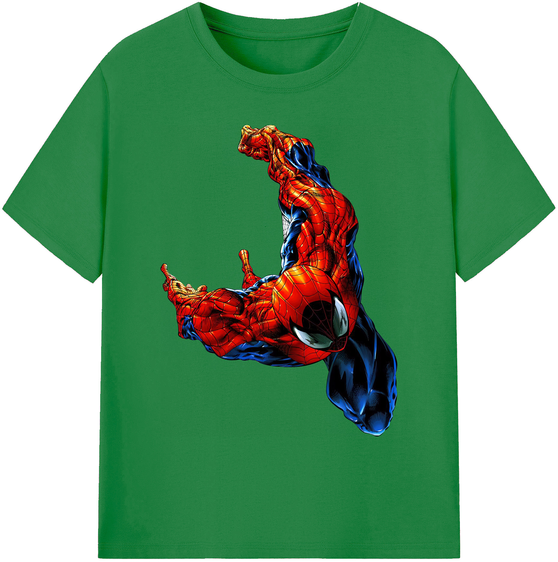 （画像用） Spider Man スパイダーマン 綿100％ メンズ半袖Tシャツ｜肌触りやわらか＆通気性