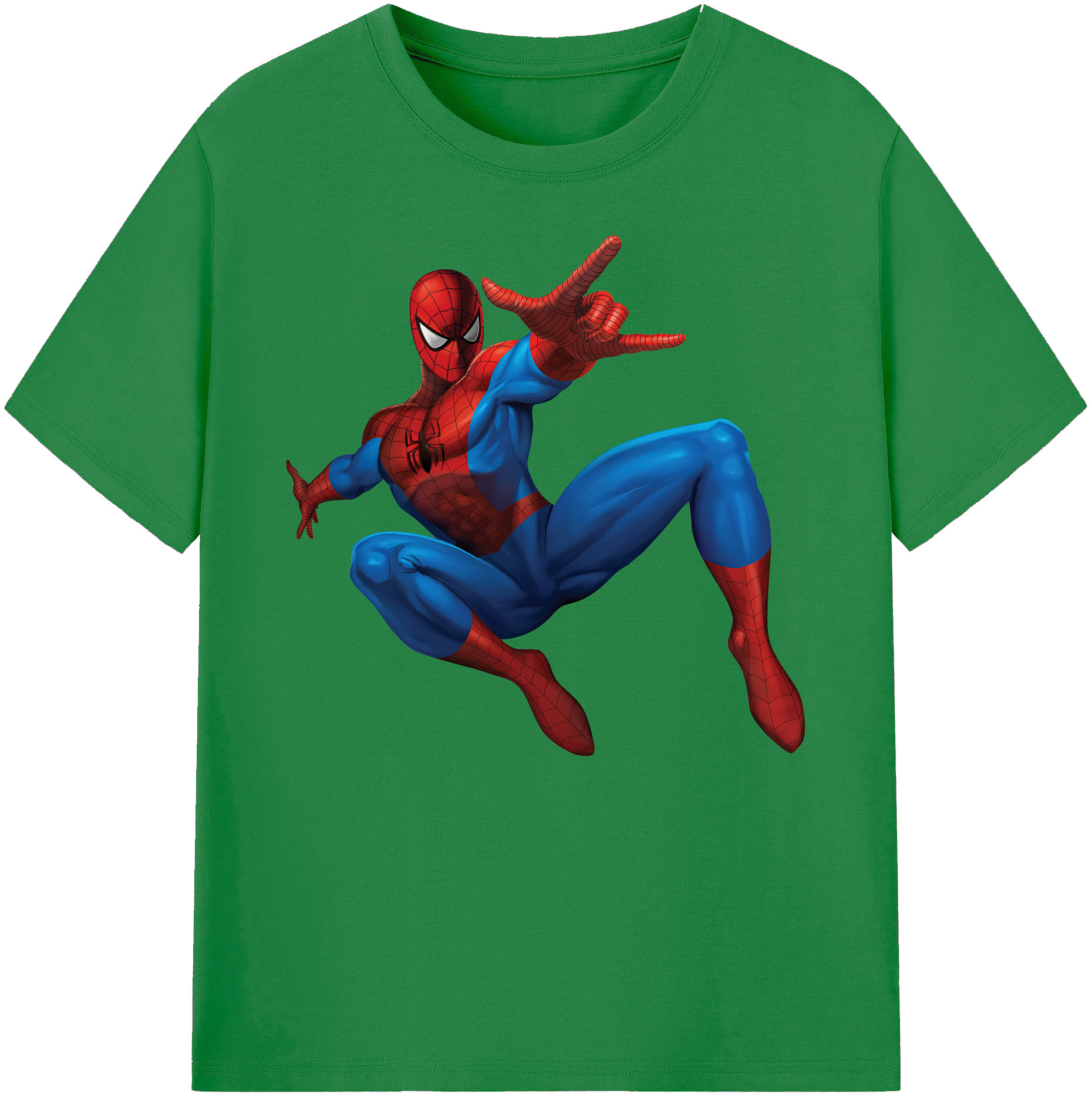 （画像用） Spider Man スパイダーマン 綿100％ メンズ半袖Tシャツ｜肌触りやわらか＆通気性