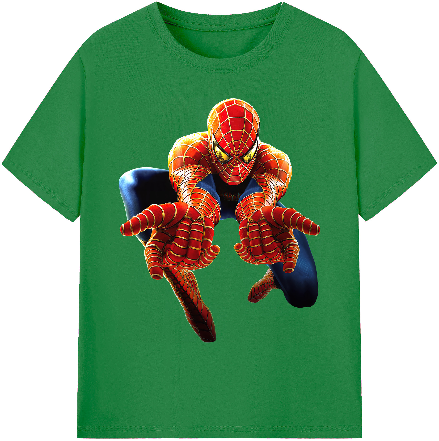 （画像用） Spider Man スパイダーマン 綿100％ メンズ半袖Tシャツ｜肌触りやわらか＆通気性