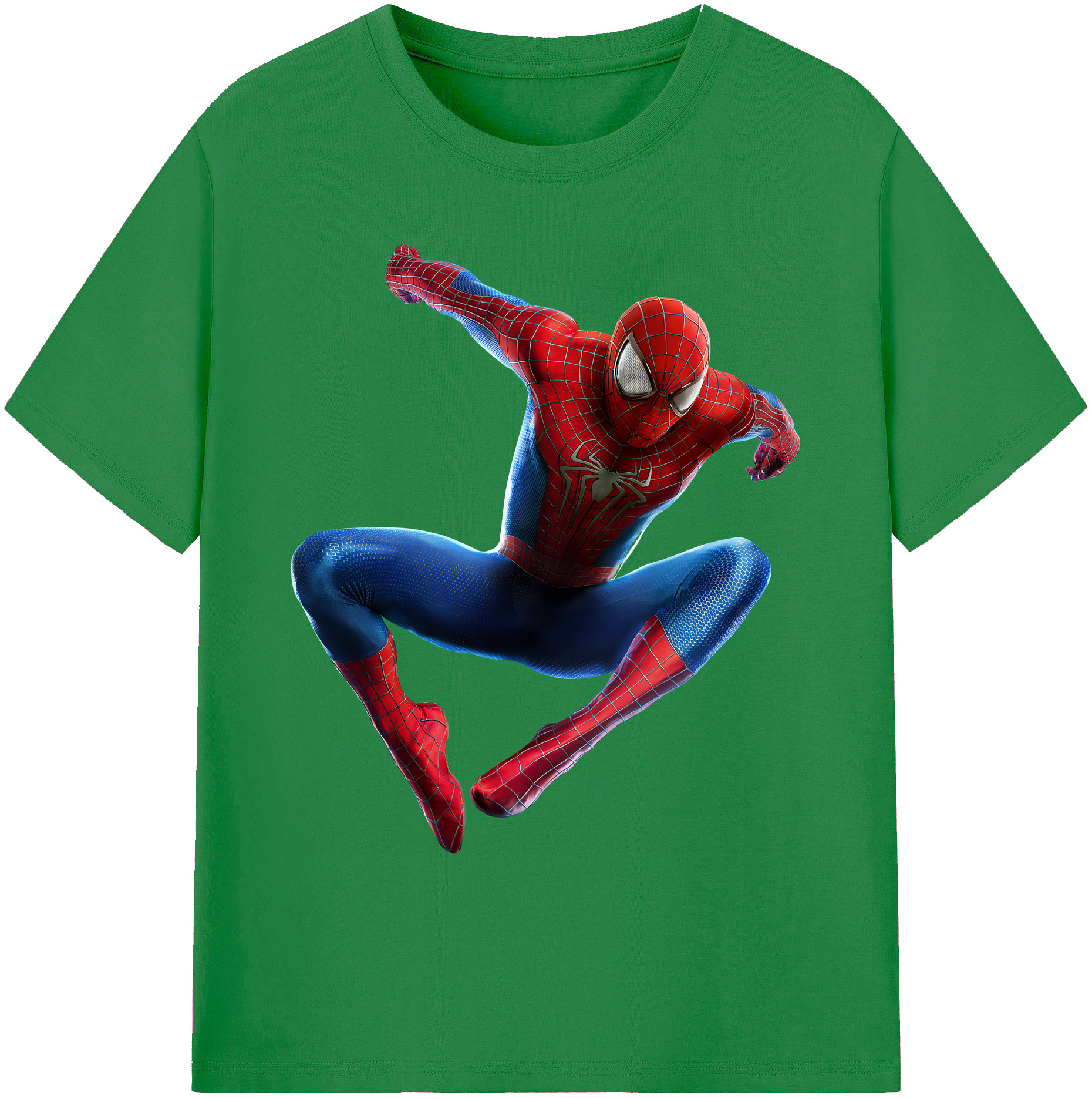 （画像用） Spider Man スパイダーマン 綿100％ メンズ半袖Tシャツ｜肌触りやわらか＆通気性