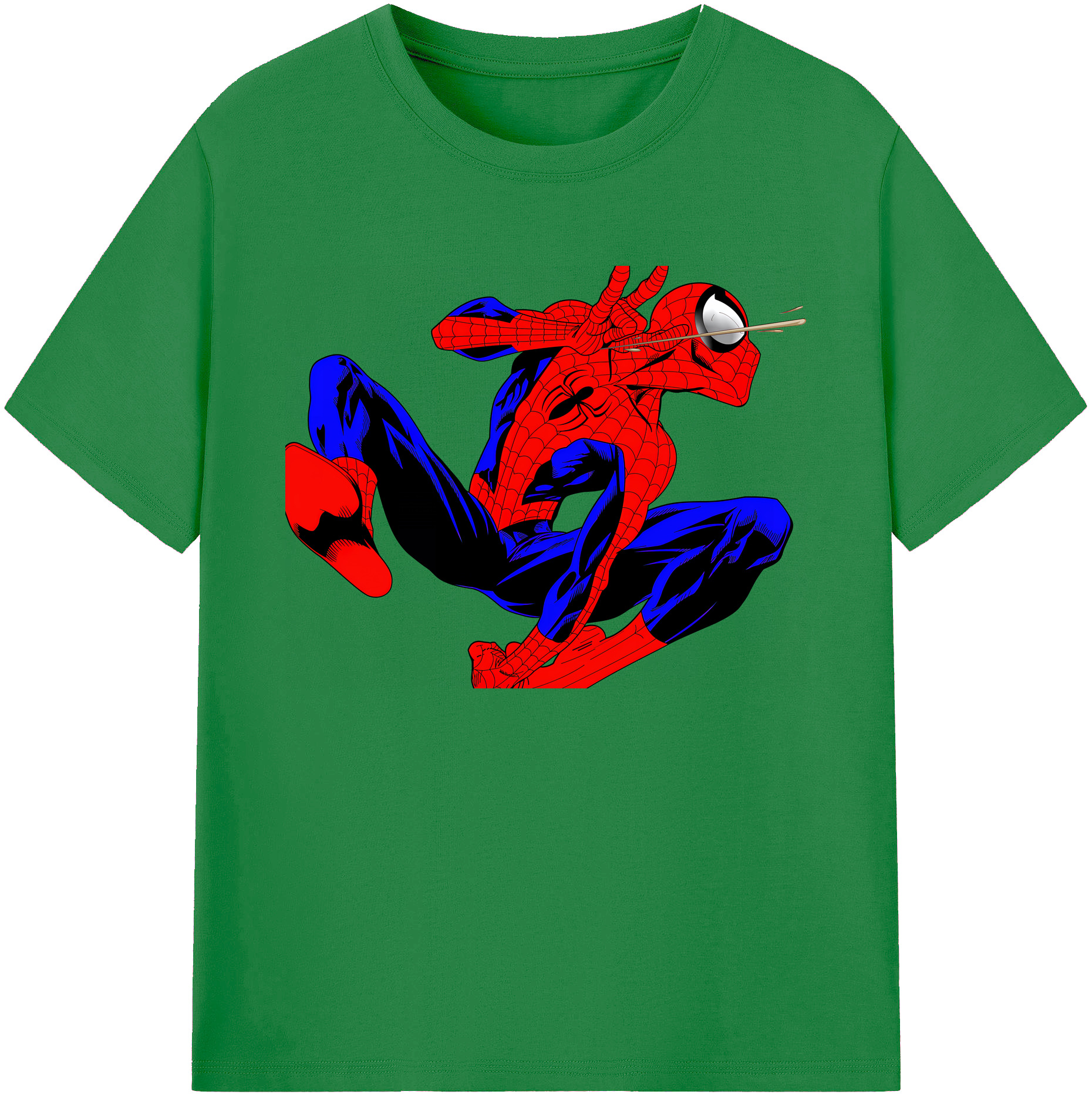 （画像用） Spider Man スパイダーマン 綿100％ メンズ半袖Tシャツ｜肌触りやわらか＆通気性