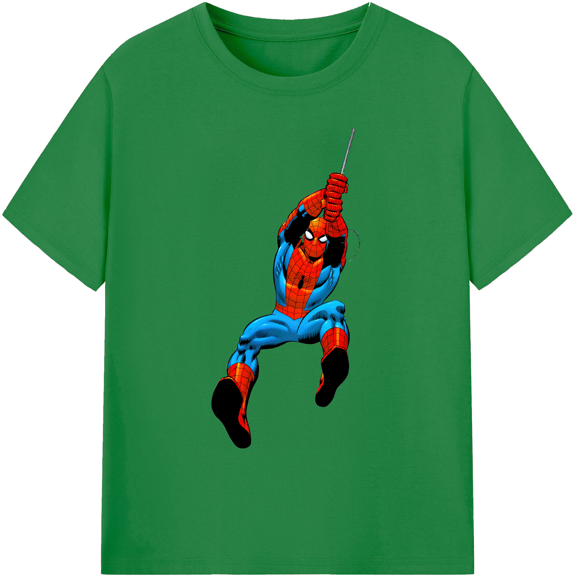 （画像用） Spider Man スパイダーマン 綿100％ メンズ半袖Tシャツ｜肌触りやわらか＆通気性