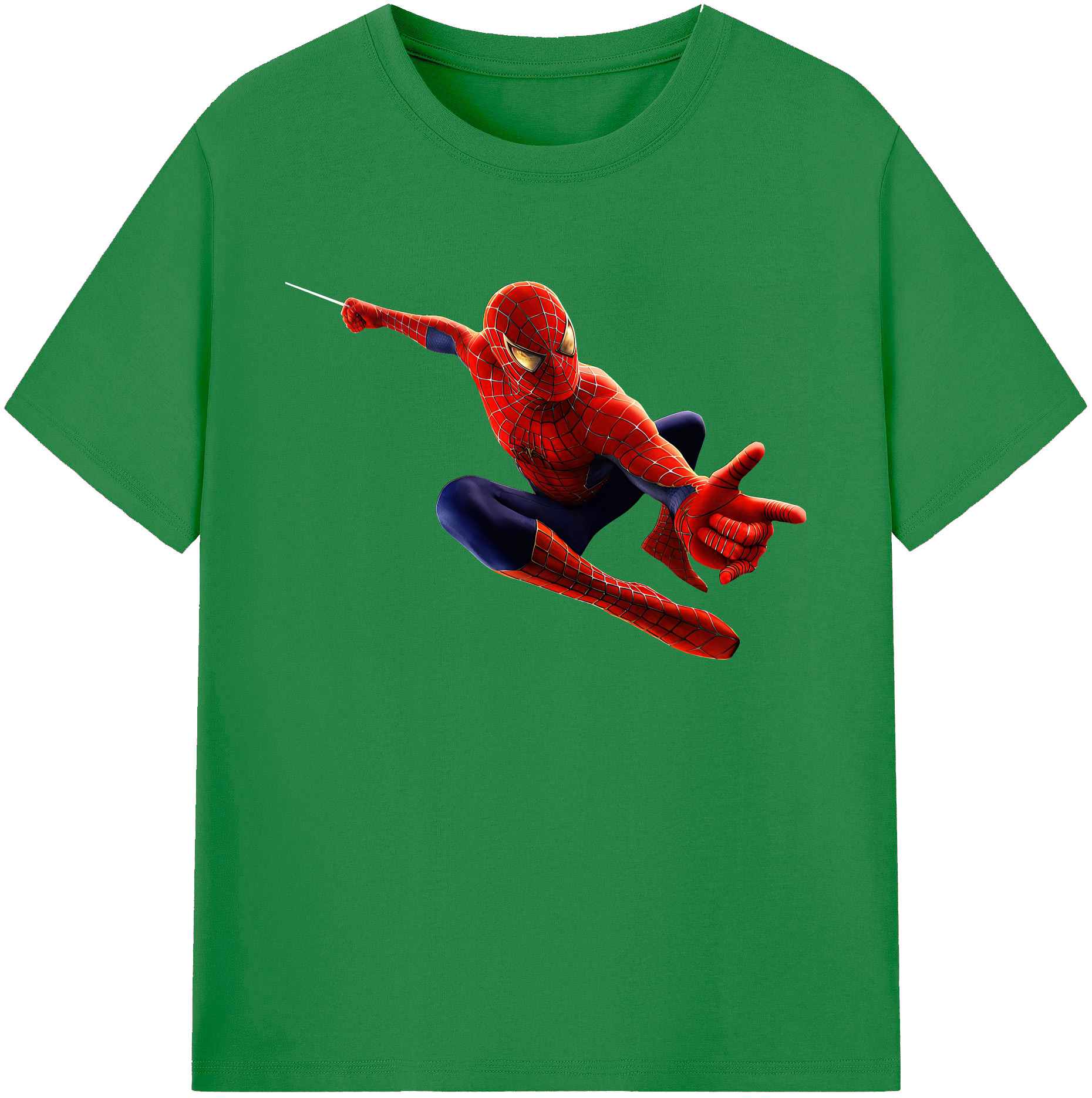 （画像用） Spider Man スパイダーマン 綿100％ メンズ半袖Tシャツ｜肌触りやわらか＆通気性