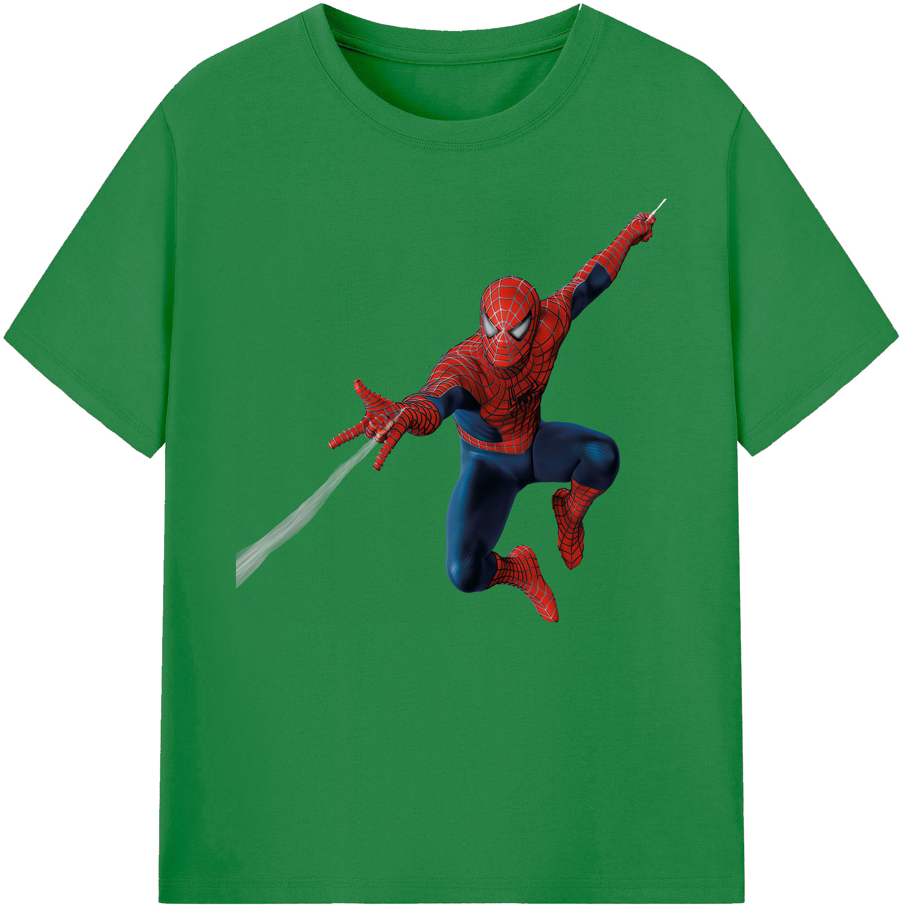 （画像用） Spider Man スパイダーマン 綿100％ メンズ半袖Tシャツ｜肌触りやわらか＆通気性