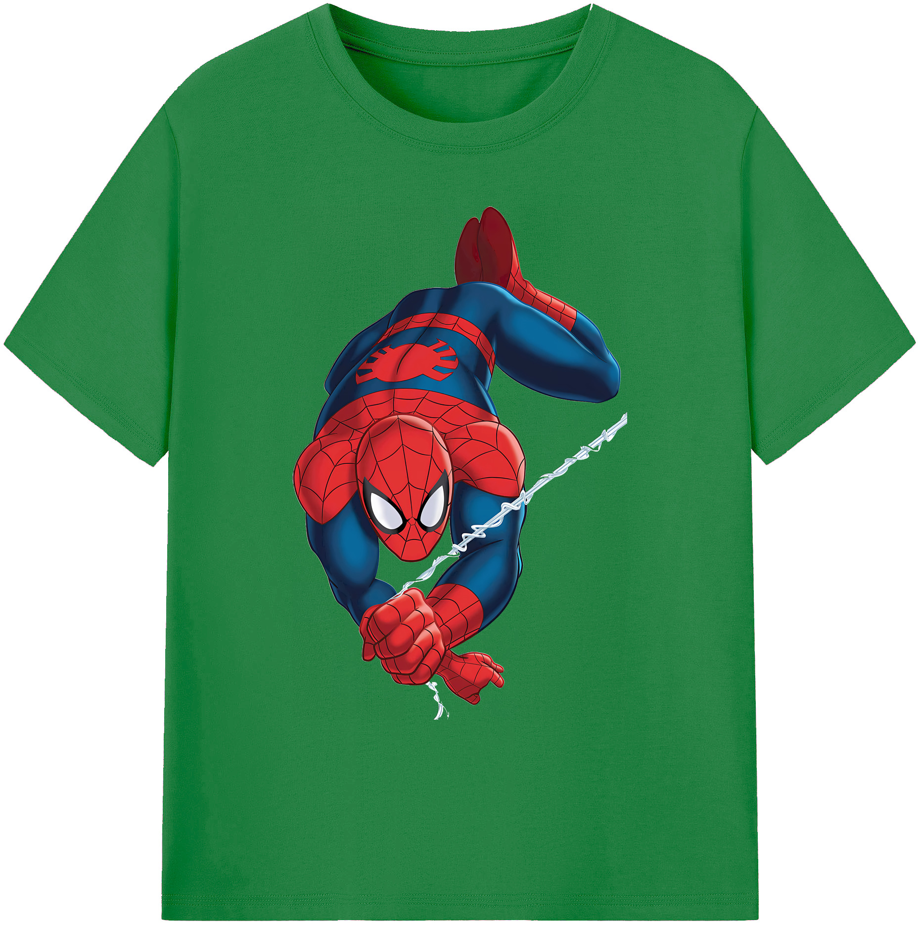 （画像用） Spider Man スパイダーマン 綿100％ メンズ半袖Tシャツ｜肌触りやわらか＆通気性