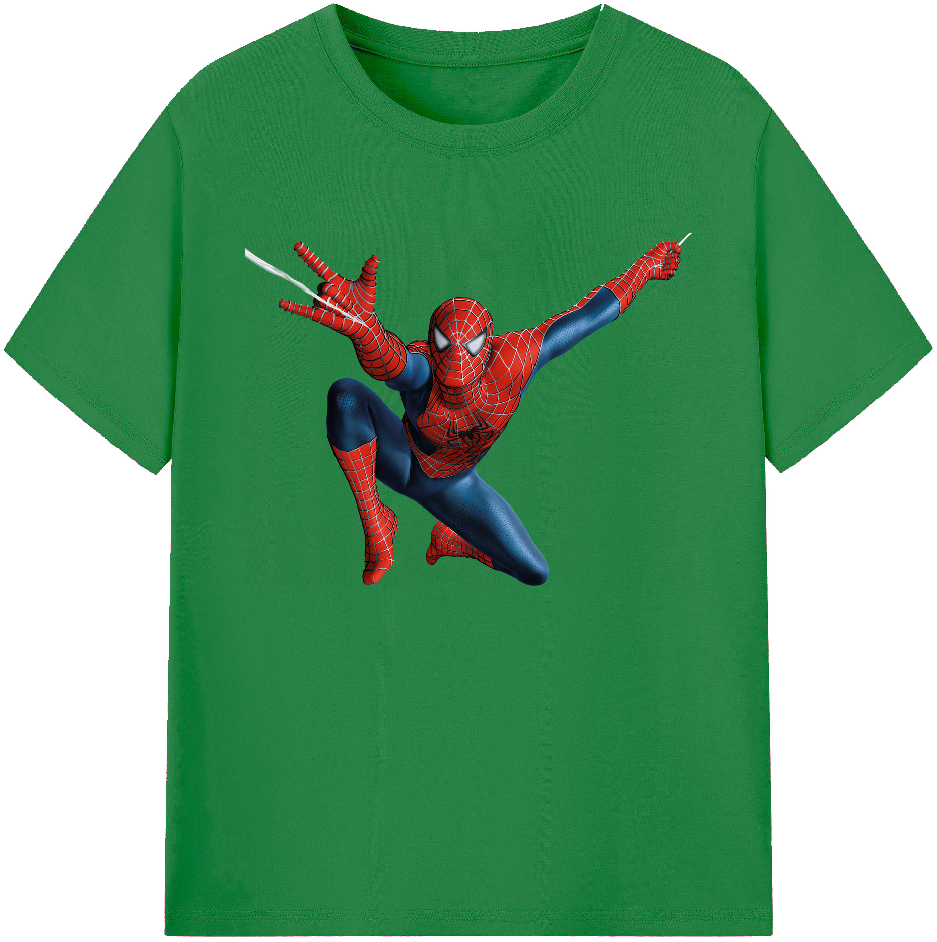 （画像用） Spider Man スパイダーマン 綿100％ メンズ半袖Tシャツ｜肌触りやわらか＆通気性