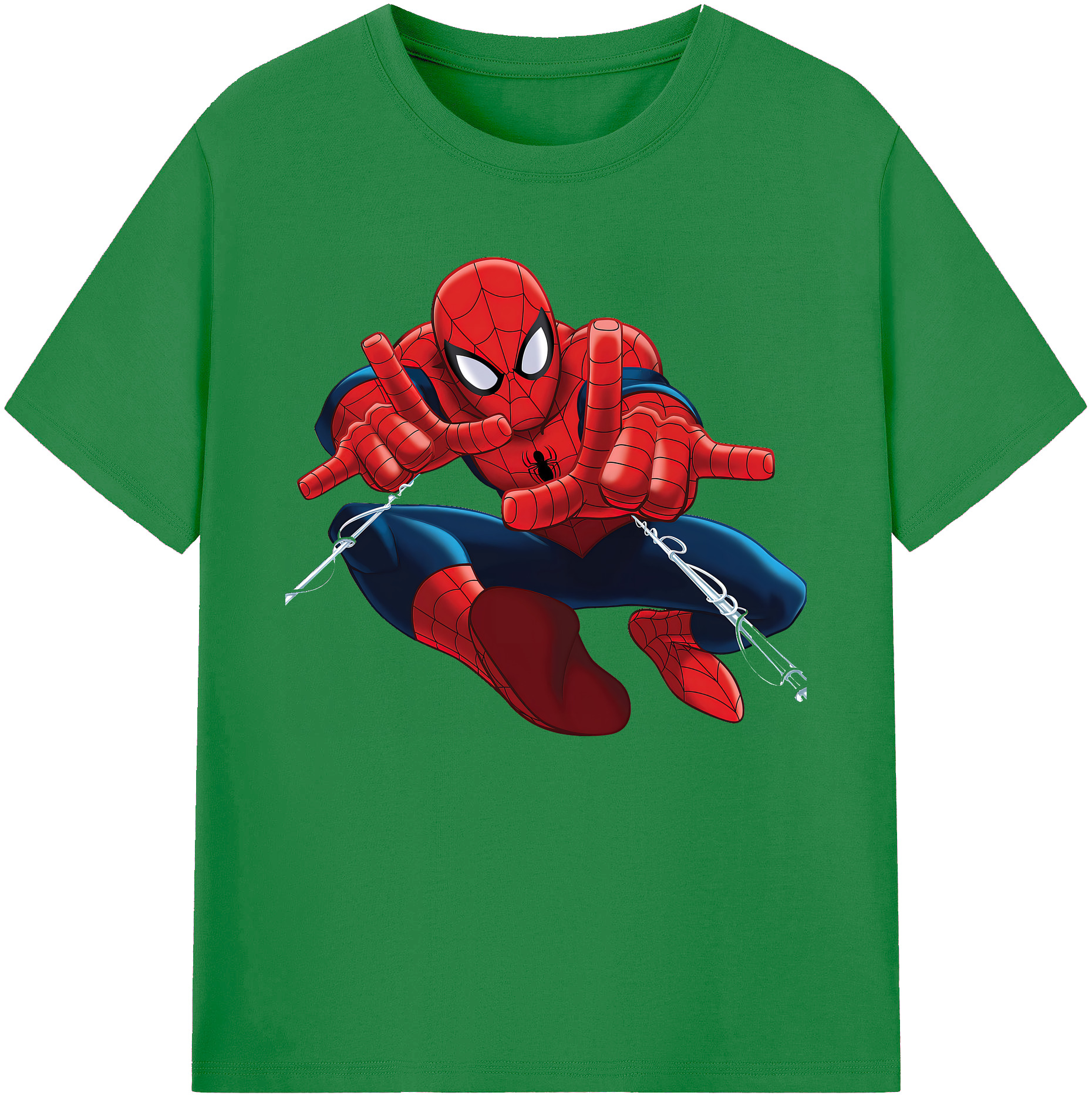 （画像用） Spider Man スパイダーマン 綿100％ メンズ半袖Tシャツ｜肌触りやわらか＆通気性