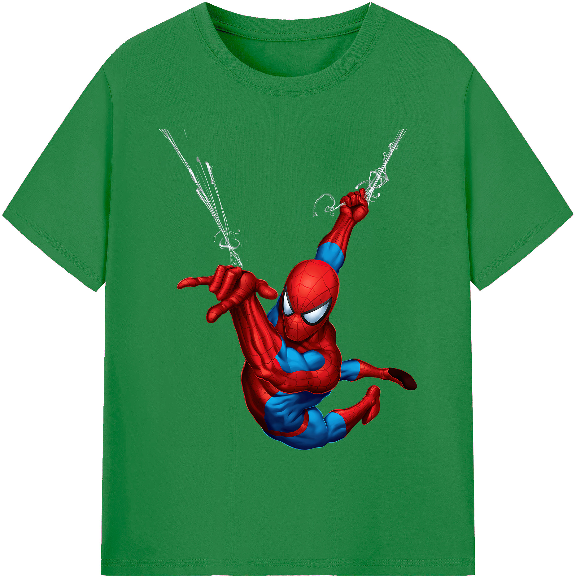 （画像用） Spider Man スパイダーマン 綿100％ メンズ半袖Tシャツ｜肌触りやわらか＆通気性