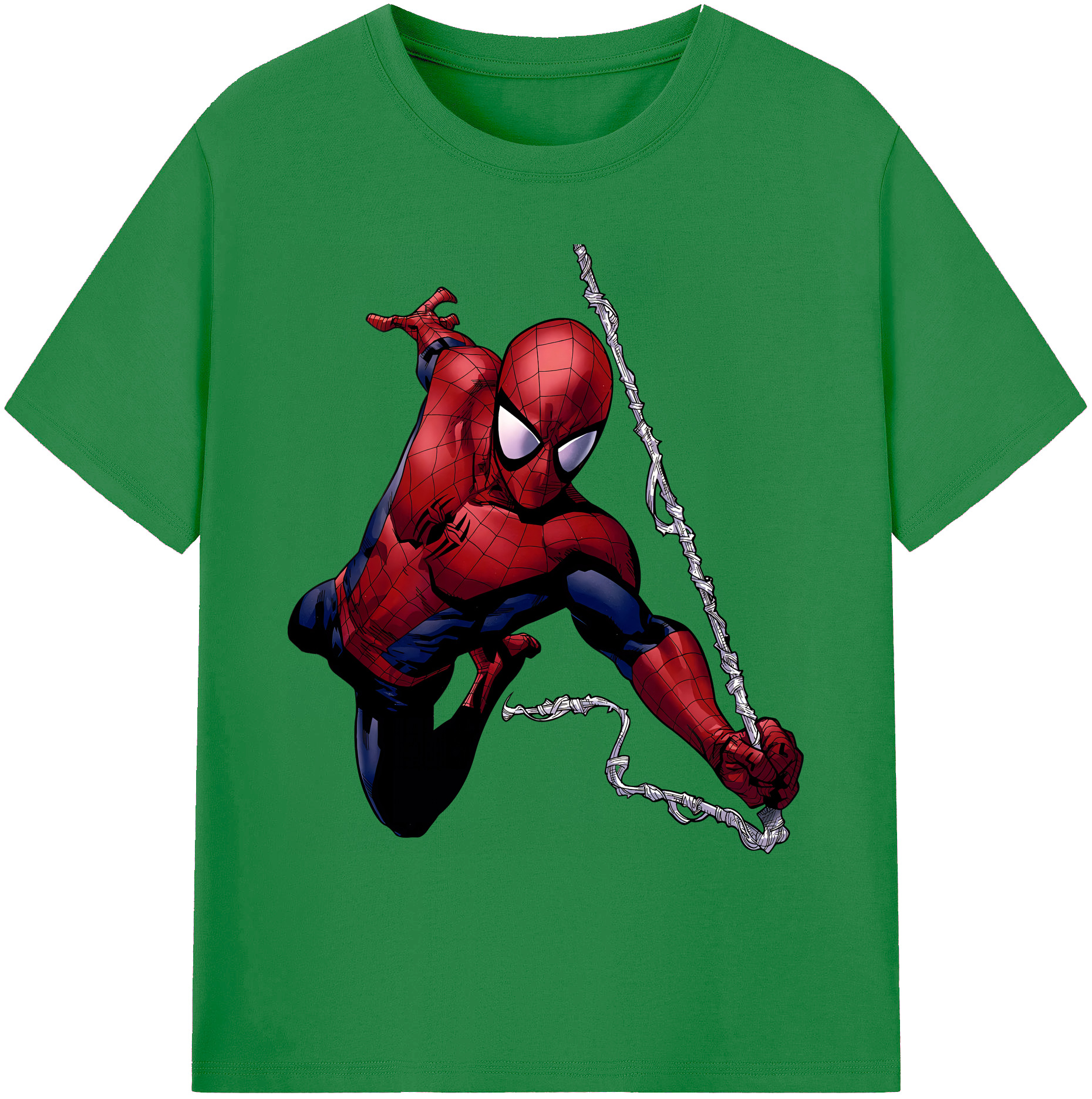 （画像用） Spider Man スパイダーマン 綿100％ メンズ半袖Tシャツ｜肌触りやわらか＆通気性