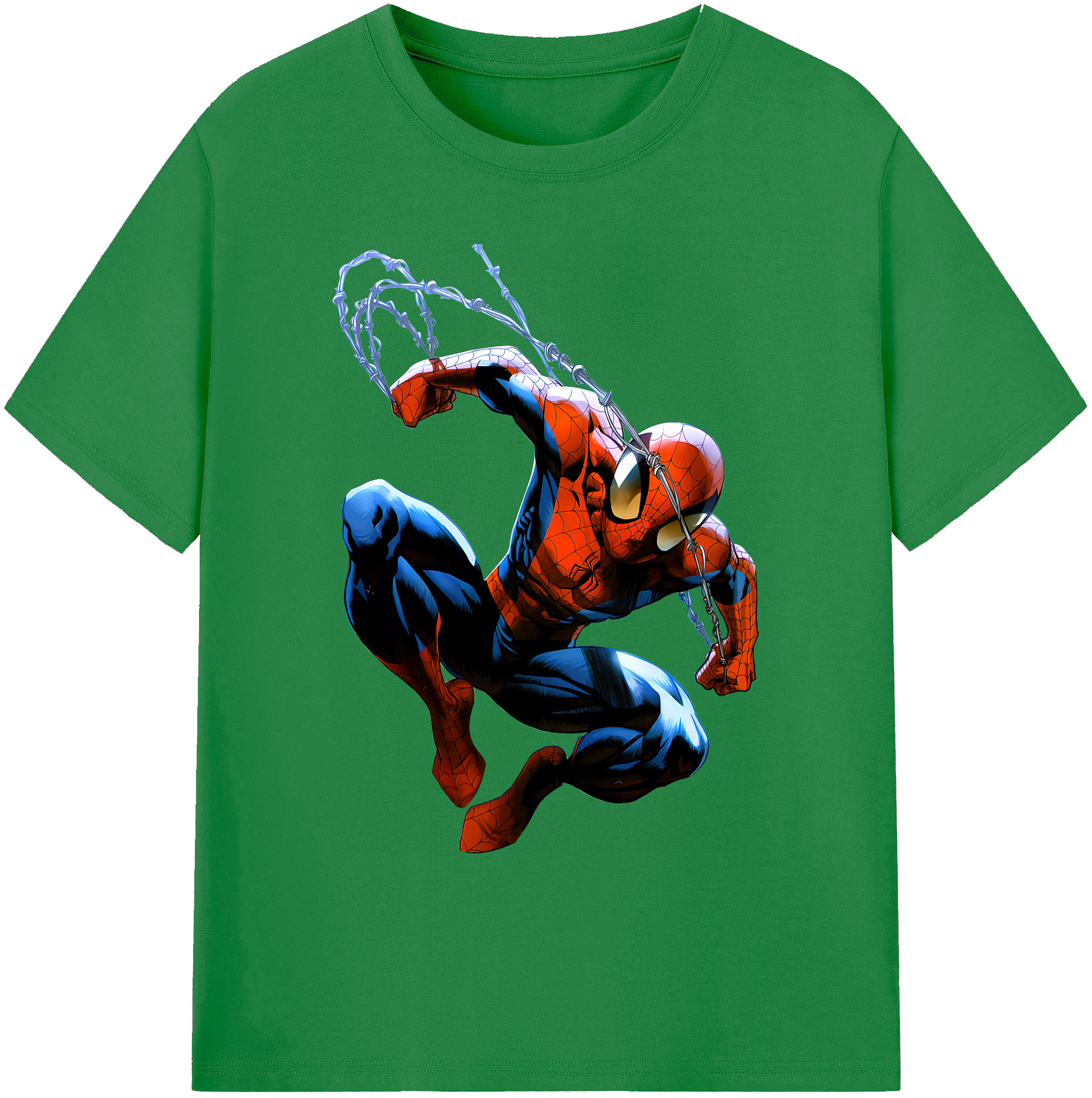 （画像用） Spider Man スパイダーマン 綿100％ メンズ半袖Tシャツ｜肌触りやわらか＆通気性