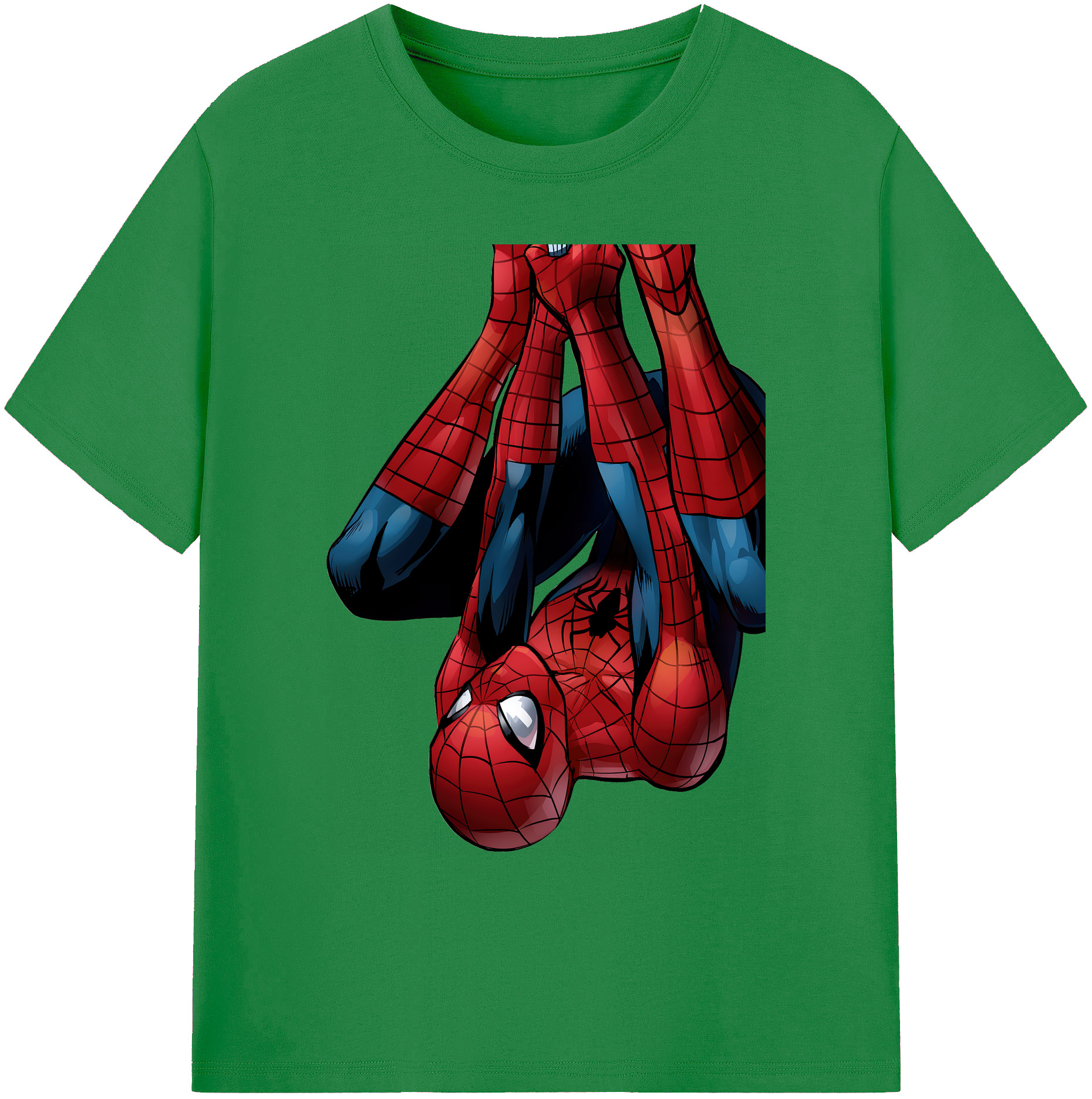 （画像用） Spider Man スパイダーマン 綿100％ メンズ半袖Tシャツ｜肌触りやわらか＆通気性