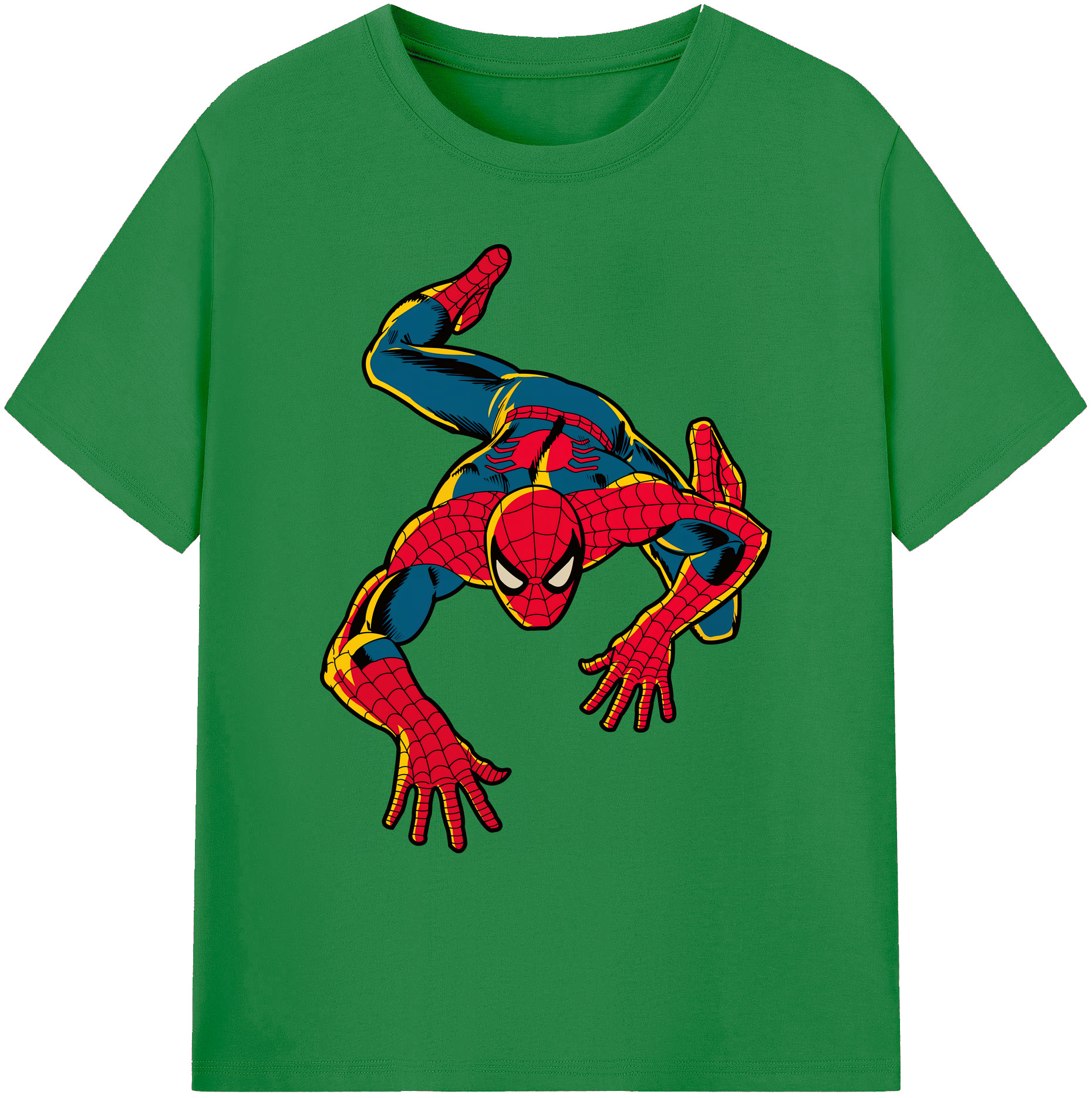 （画像用） Spider Man スパイダーマン 綿100％ メンズ半袖Tシャツ｜肌触りやわらか＆通気性