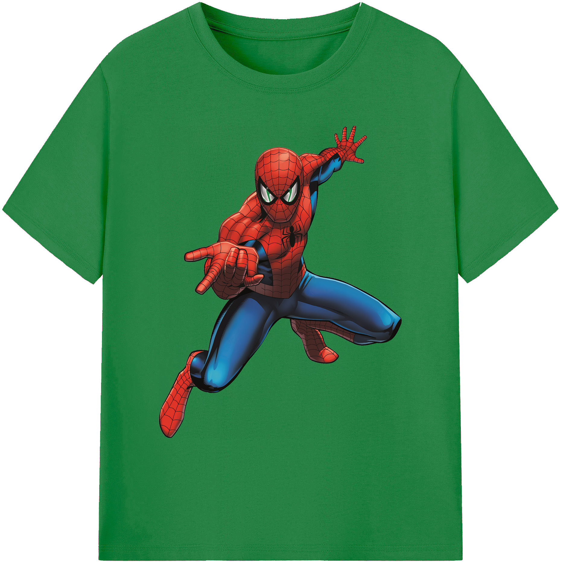 （画像用） Spider Man スパイダーマン 綿100％ メンズ半袖Tシャツ｜肌触りやわらか＆通気性