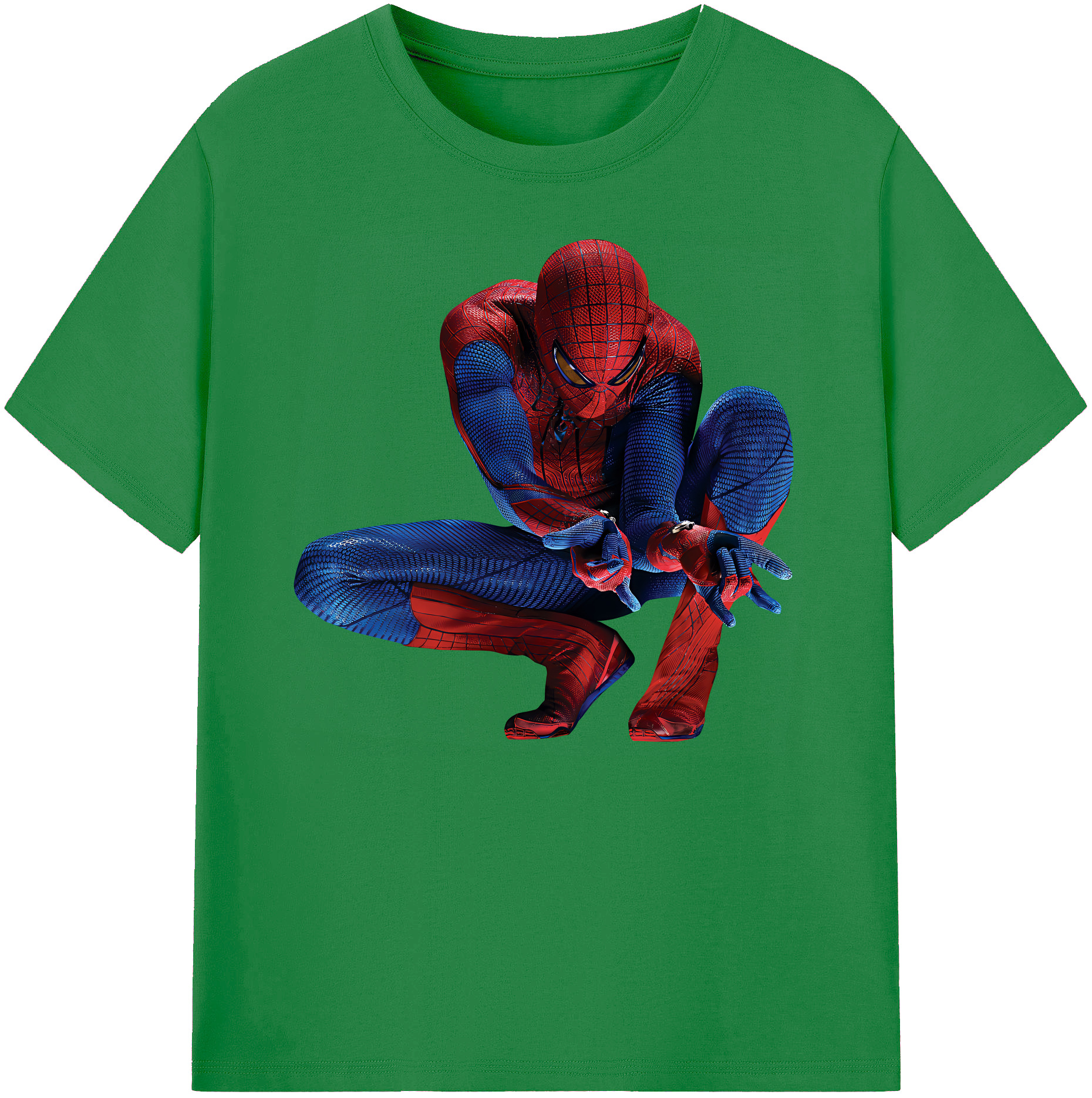 （画像用） Spider Man スパイダーマン 綿100％ メンズ半袖Tシャツ｜肌触りやわらか＆通気性