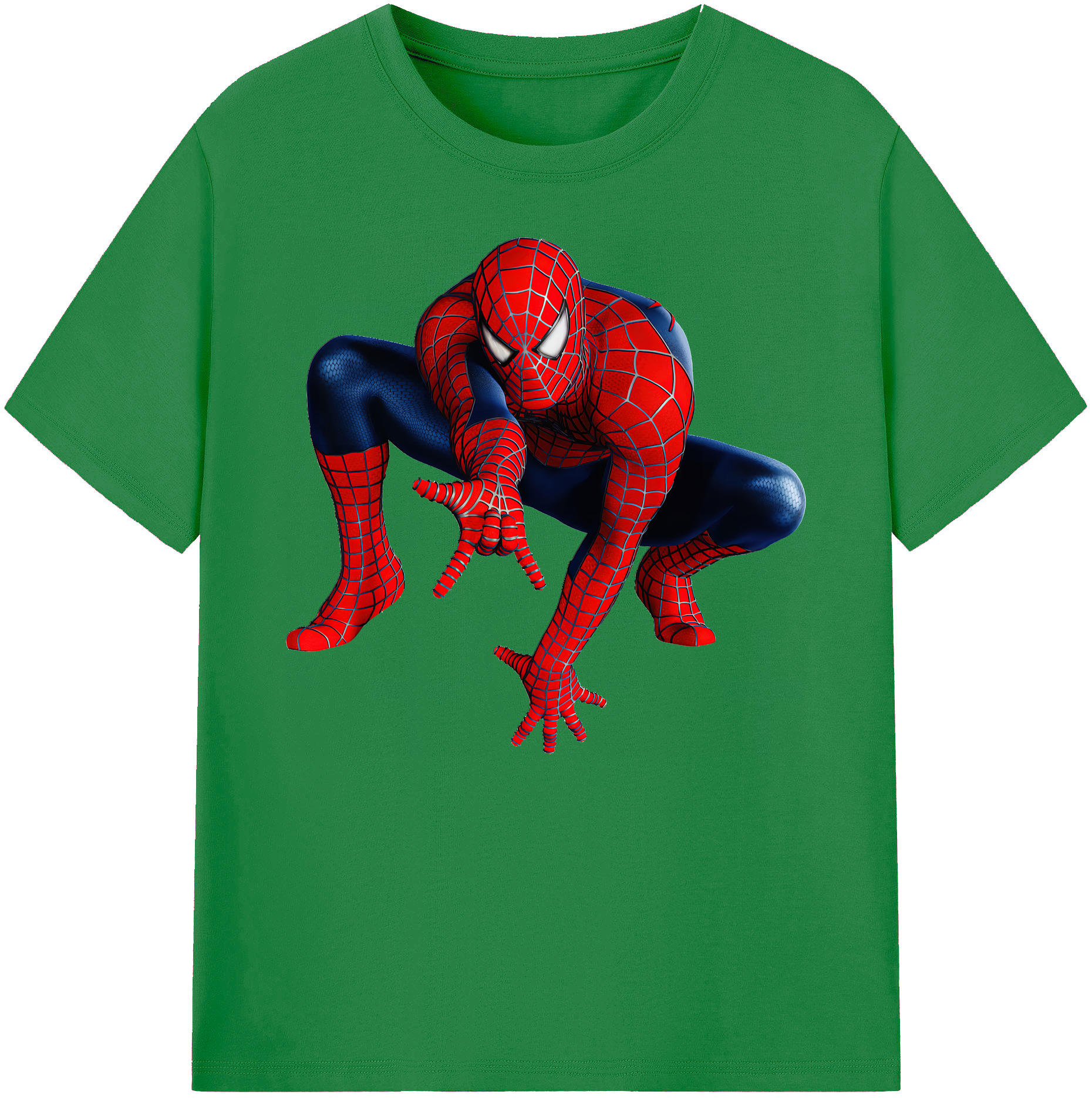 （画像用） Spider Man スパイダーマン 綿100％ メンズ半袖Tシャツ｜肌触りやわらか＆通気性