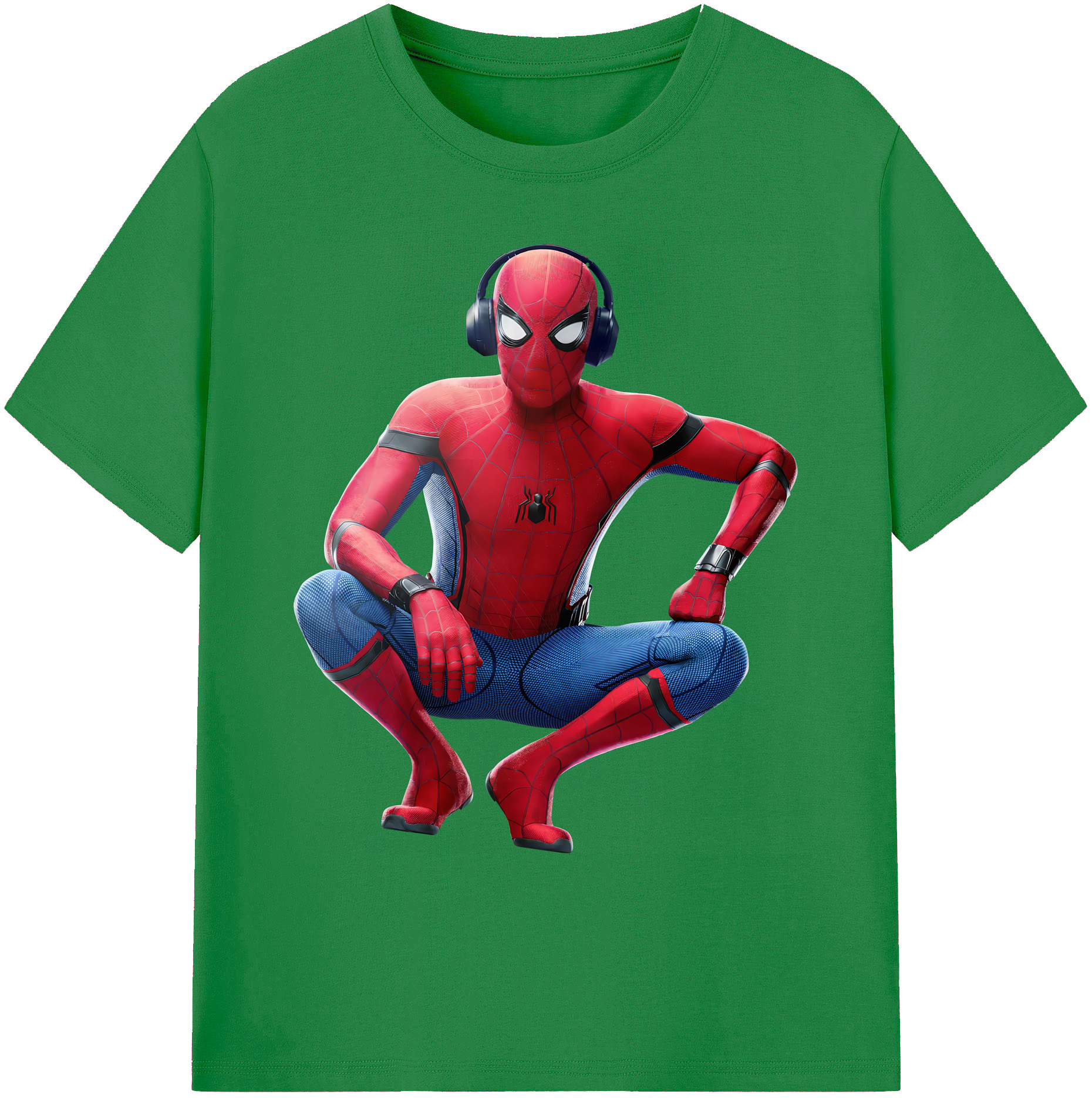 （画像用） Spider Man スパイダーマン 綿100％ メンズ半袖Tシャツ｜肌触りやわらか＆通気性