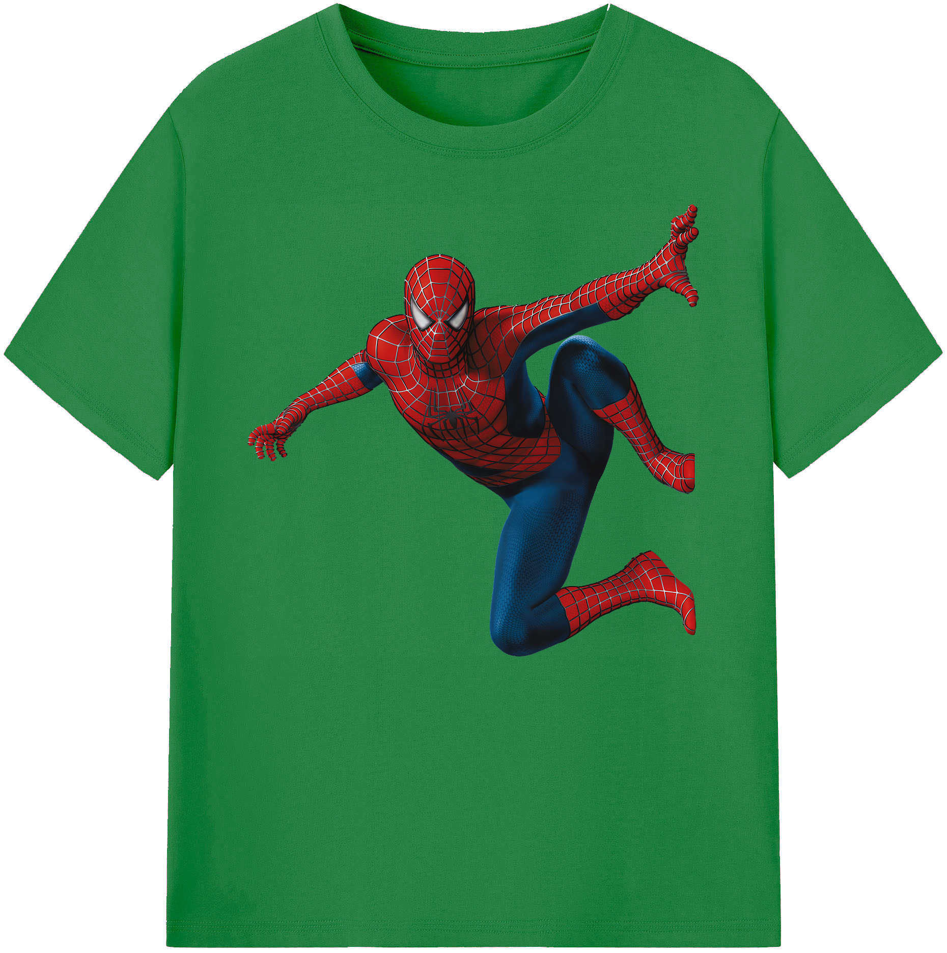 （画像用） Spider Man スパイダーマン 綿100％ メンズ半袖Tシャツ｜肌触りやわらか＆通気性
