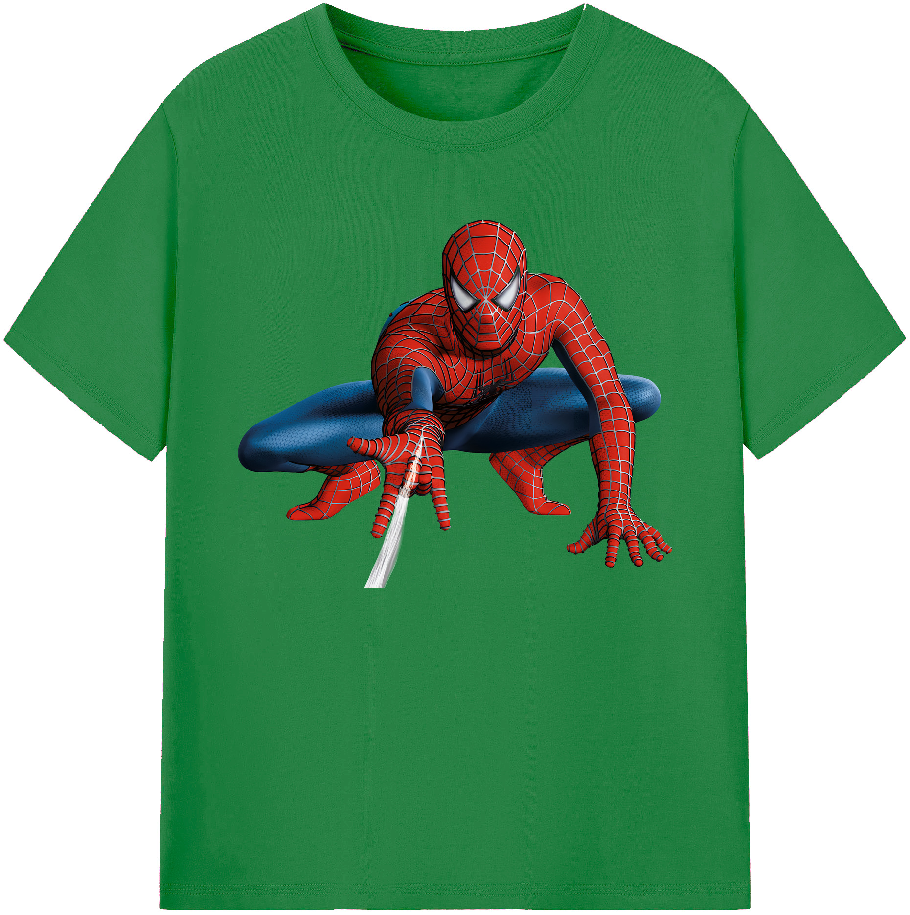 （画像用） Spider Man スパイダーマン 綿100％ メンズ半袖Tシャツ｜肌触りやわらか＆通気性
