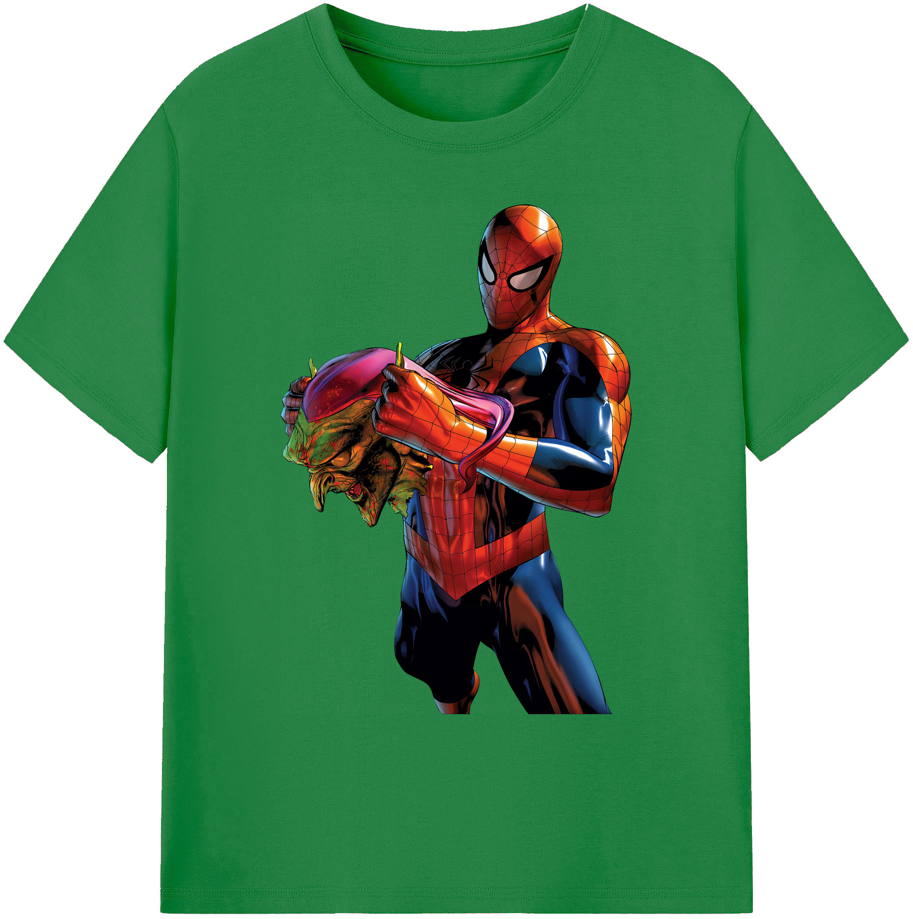 （画像用） Spider Man スパイダーマン 綿100％ メンズ半袖Tシャツ｜肌触りやわらか＆通気性