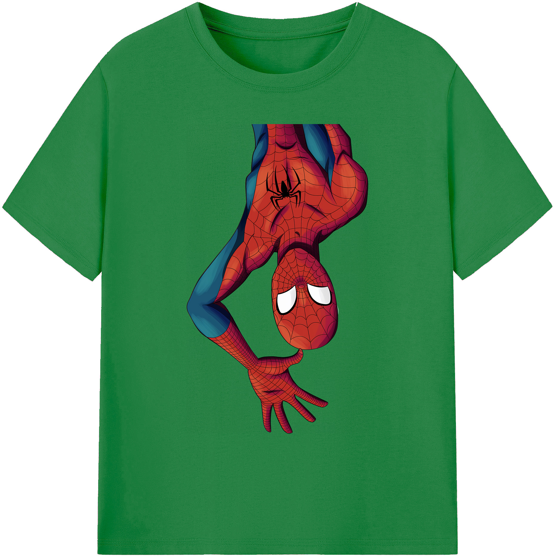 （画像用） Spider Man スパイダーマン 綿100％ メンズ半袖Tシャツ｜肌触りやわらか＆通気性