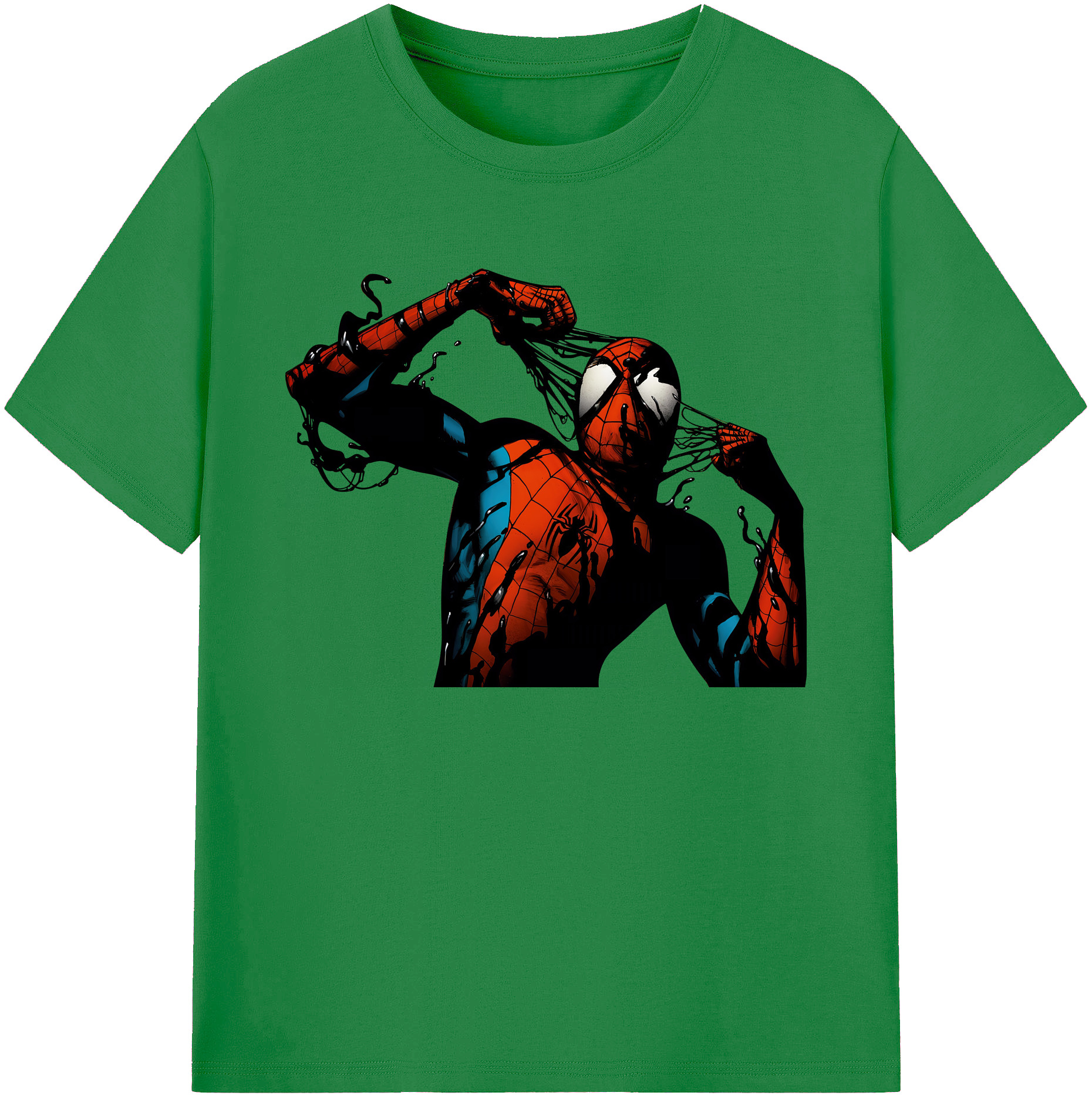 （画像用） Spider Man スパイダーマン 綿100％ メンズ半袖Tシャツ｜肌触りやわらか＆通気性