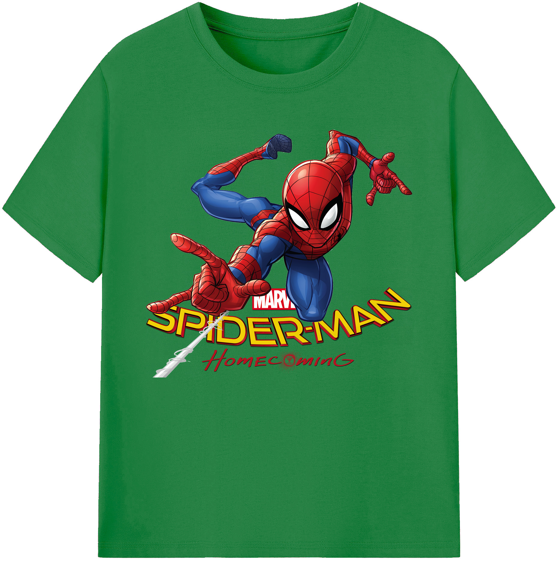 （画像用） Spider Man スパイダーマン 綿100％ メンズ半袖Tシャツ｜肌触りやわらか＆通気性