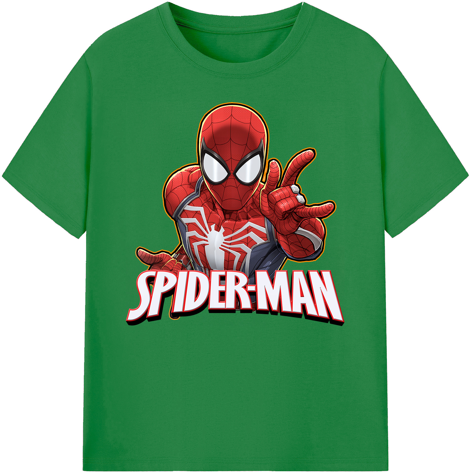 （画像用） Spider Man スパイダーマン 綿100％ メンズ半袖Tシャツ｜肌触りやわらか＆通気性
