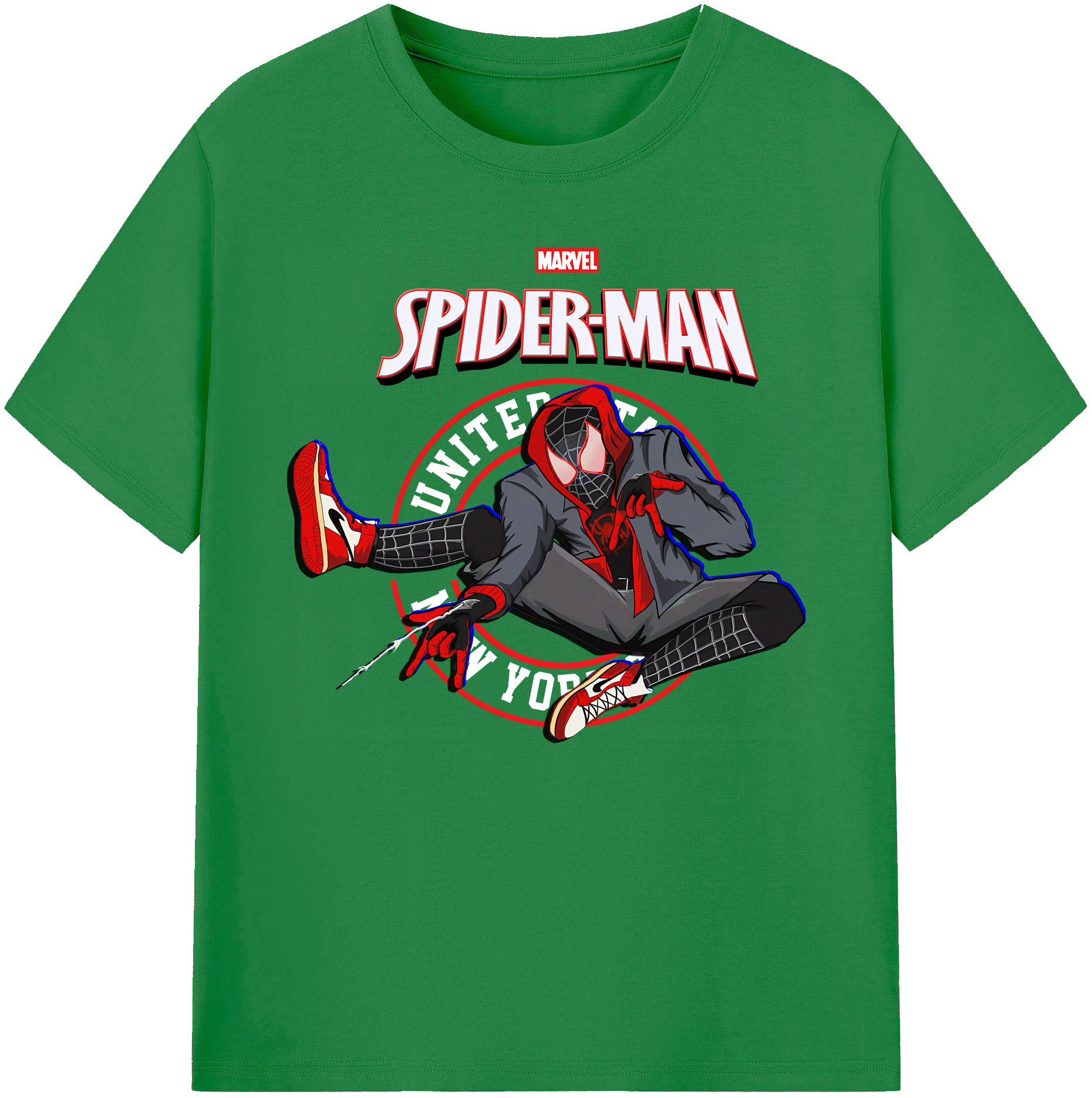 （画像用） Spider Man スパイダーマン 綿100％ メンズ半袖Tシャツ｜肌触りやわらか＆通気性
