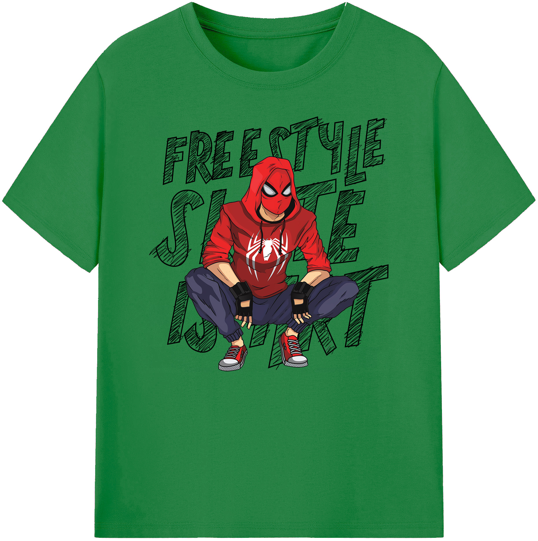（画像用） Spider Man スパイダーマン 綿100％ メンズ半袖Tシャツ｜肌触りやわらか＆通気性