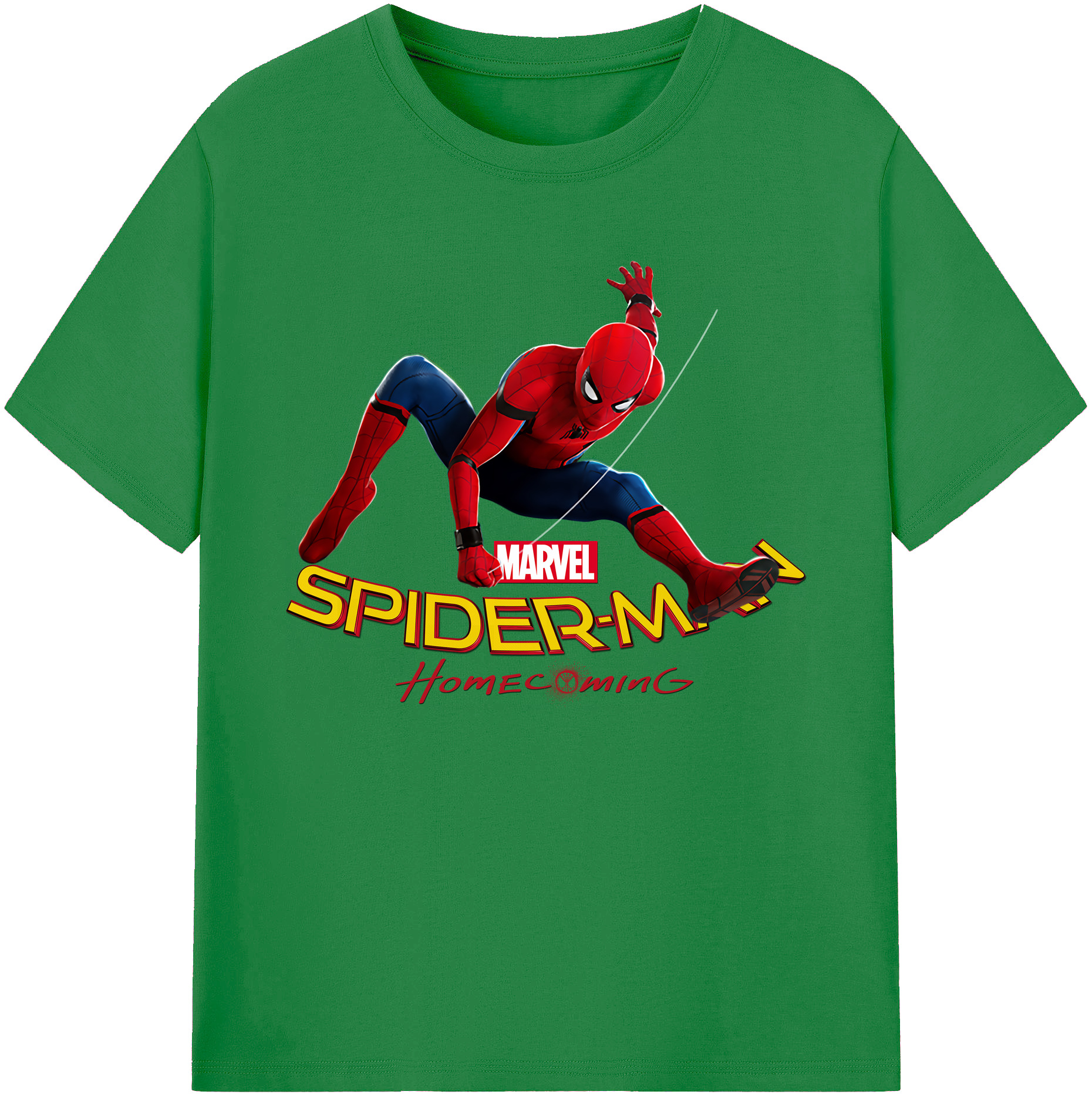 （画像用） Spider Man スパイダーマン 綿100％ メンズ半袖Tシャツ｜肌触りやわらか＆通気性