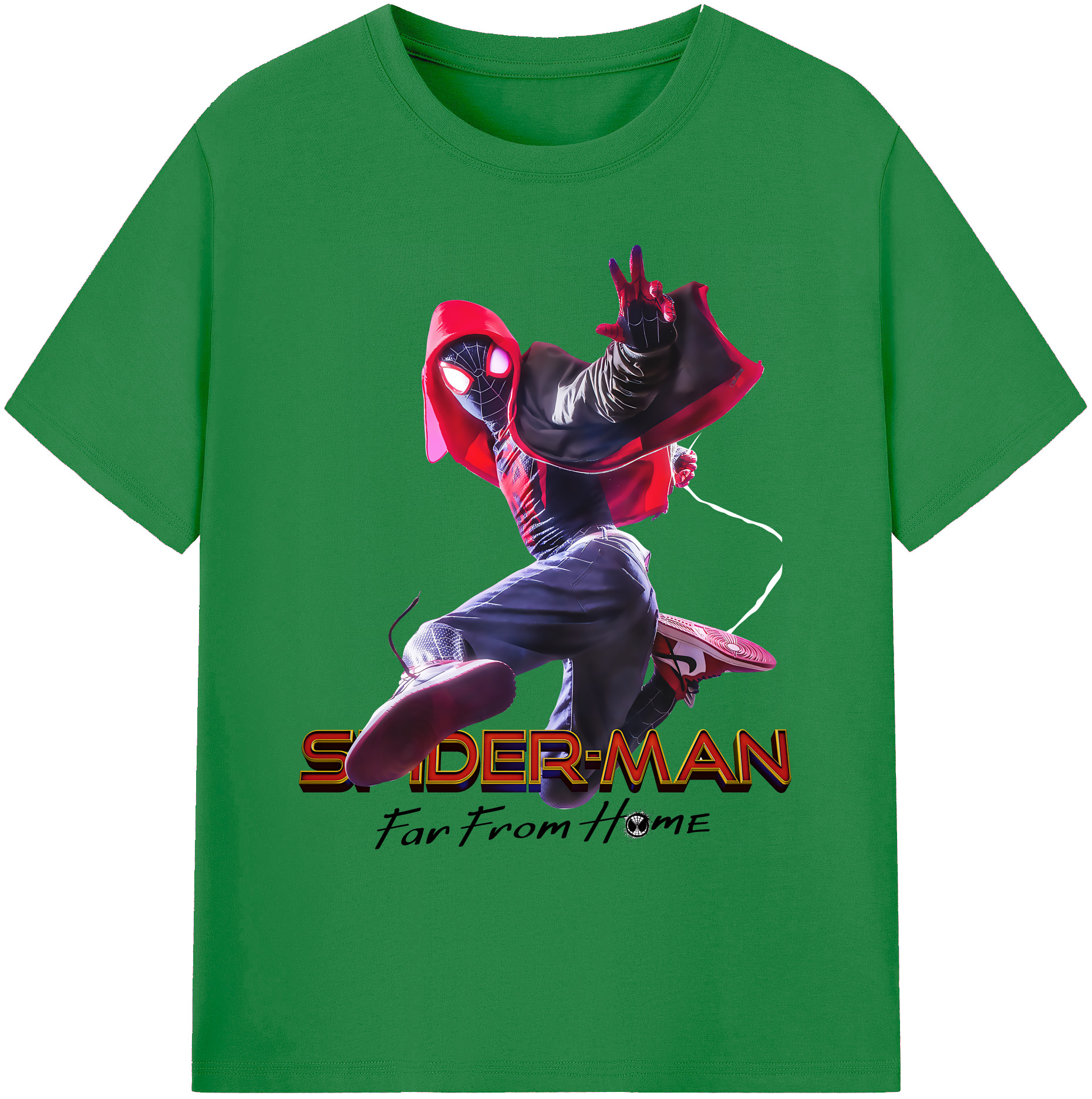 （画像用） Spider Man スパイダーマン 綿100％ メンズ半袖Tシャツ｜肌触りやわらか＆通気性