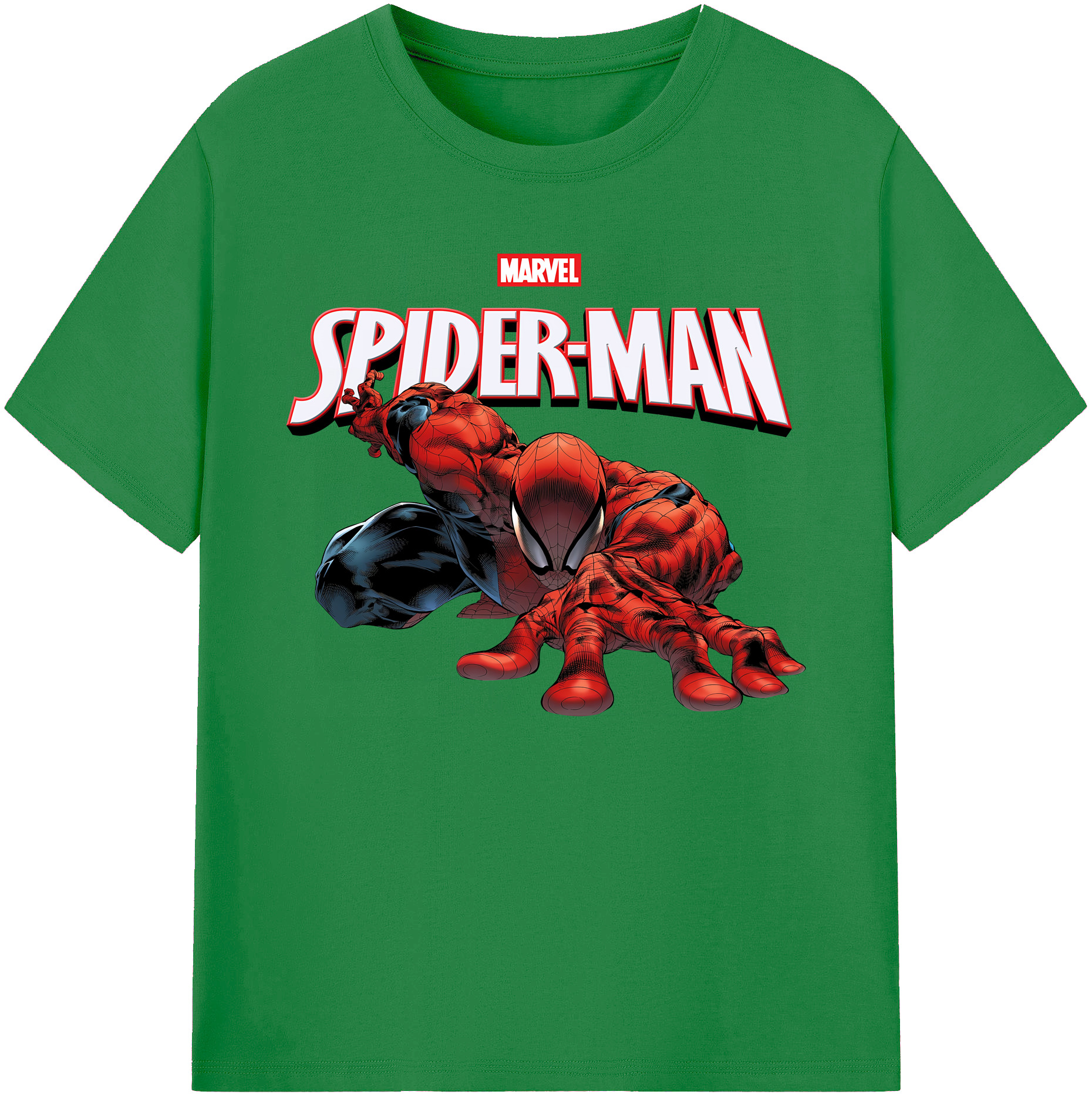 （画像用） Spider Man スパイダーマン 綿100％ メンズ半袖Tシャツ｜肌触りやわらか＆通気性