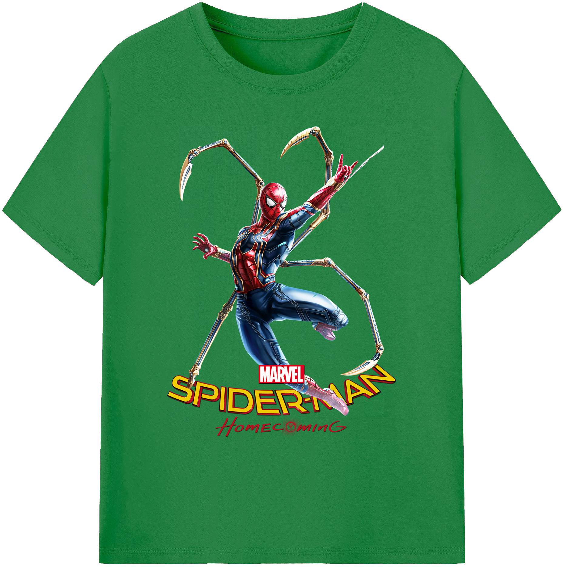 （画像用） Spider Man スパイダーマン 綿100％ メンズ半袖Tシャツ｜肌触りやわらか＆通気性