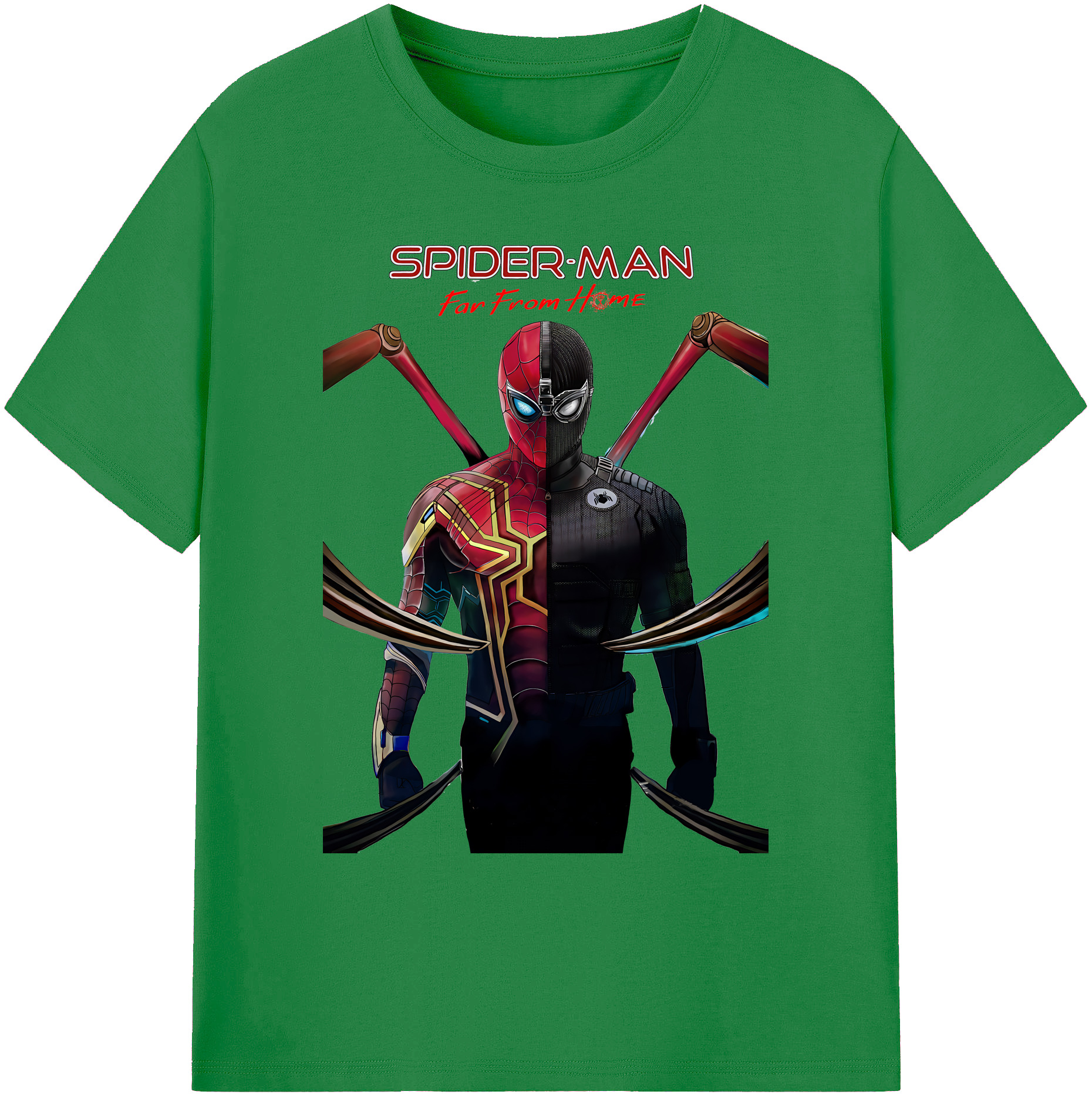 （画像用） Spider Man スパイダーマン 綿100％ メンズ半袖Tシャツ｜肌触りやわらか＆通気性