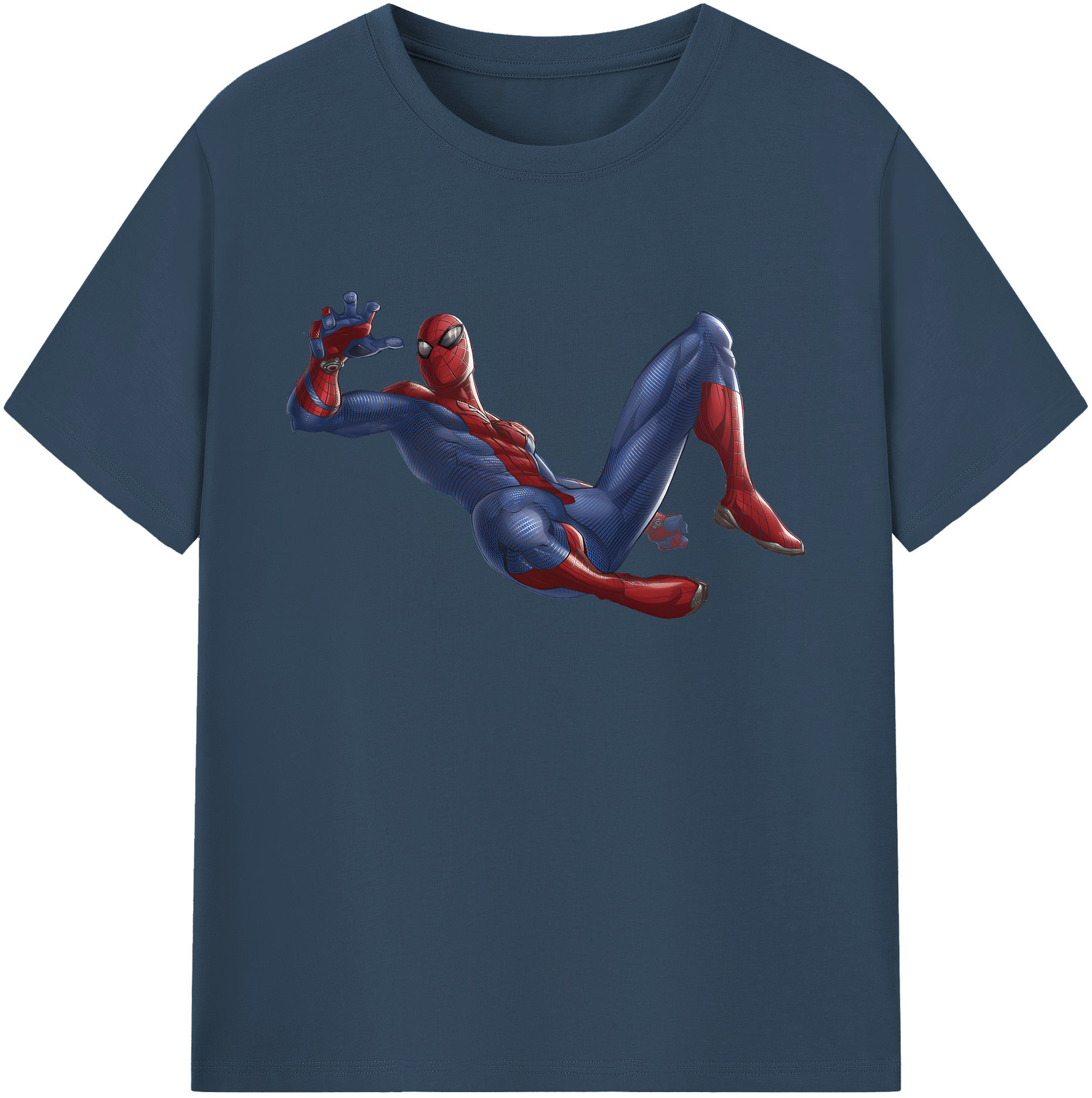 （画像用） Spider Man スパイダーマン 綿100％ メンズ半袖Tシャツ｜肌触りやわらか＆通気性