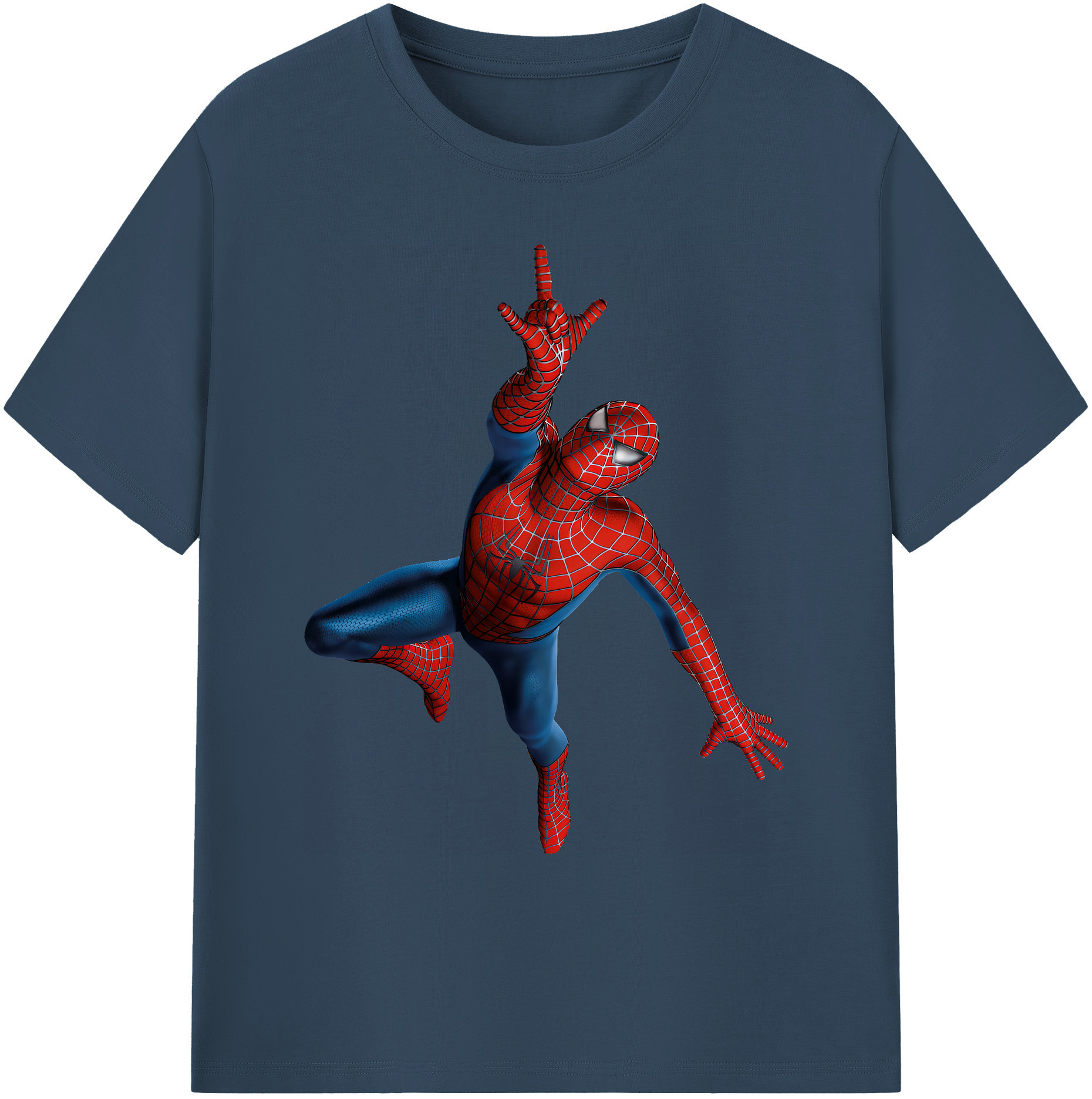 （画像用） Spider Man スパイダーマン 綿100％ メンズ半袖Tシャツ｜肌触りやわらか＆通気性