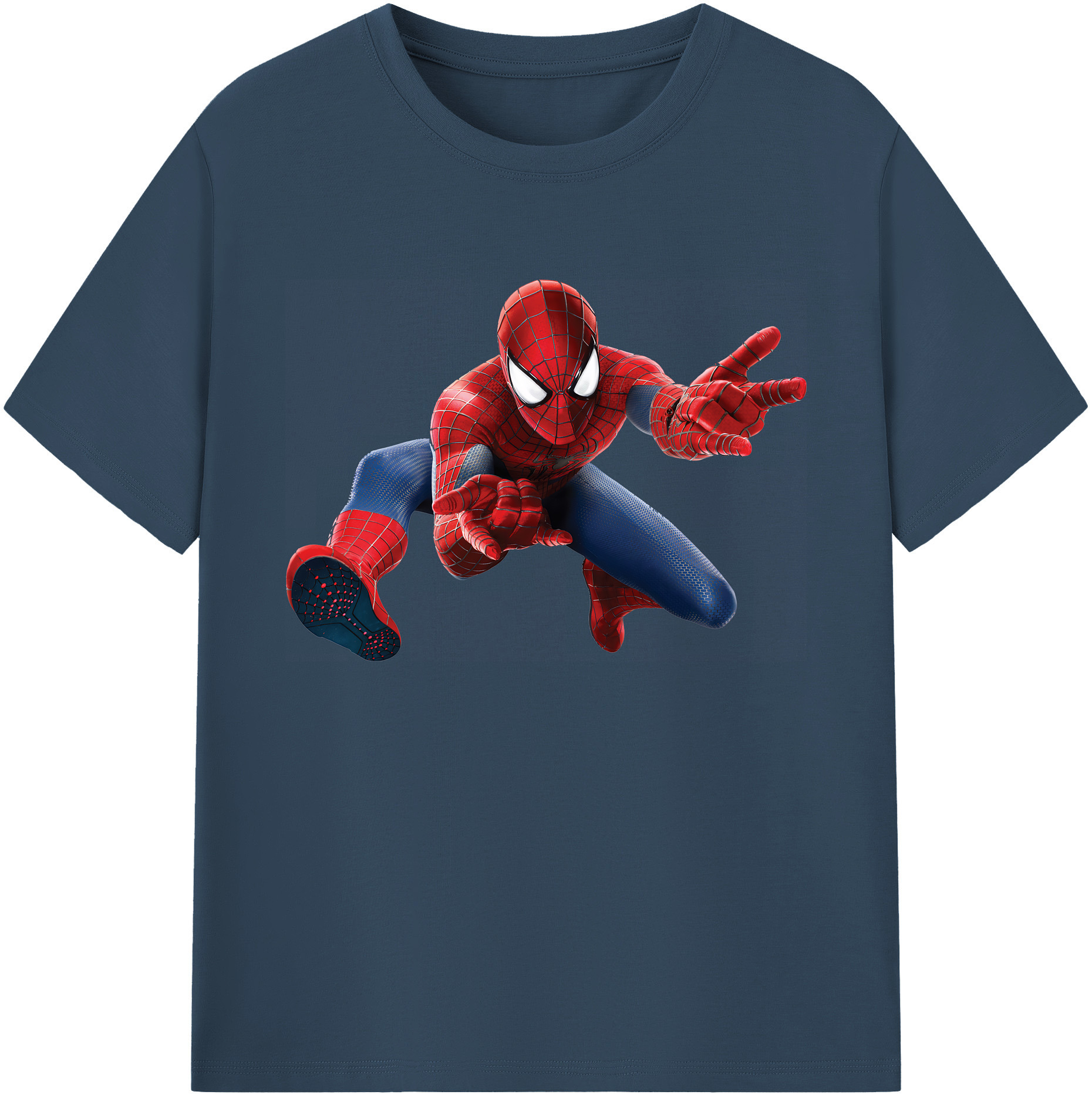 （画像用） Spider Man スパイダーマン 綿100％ メンズ半袖Tシャツ｜肌触りやわらか＆通気性