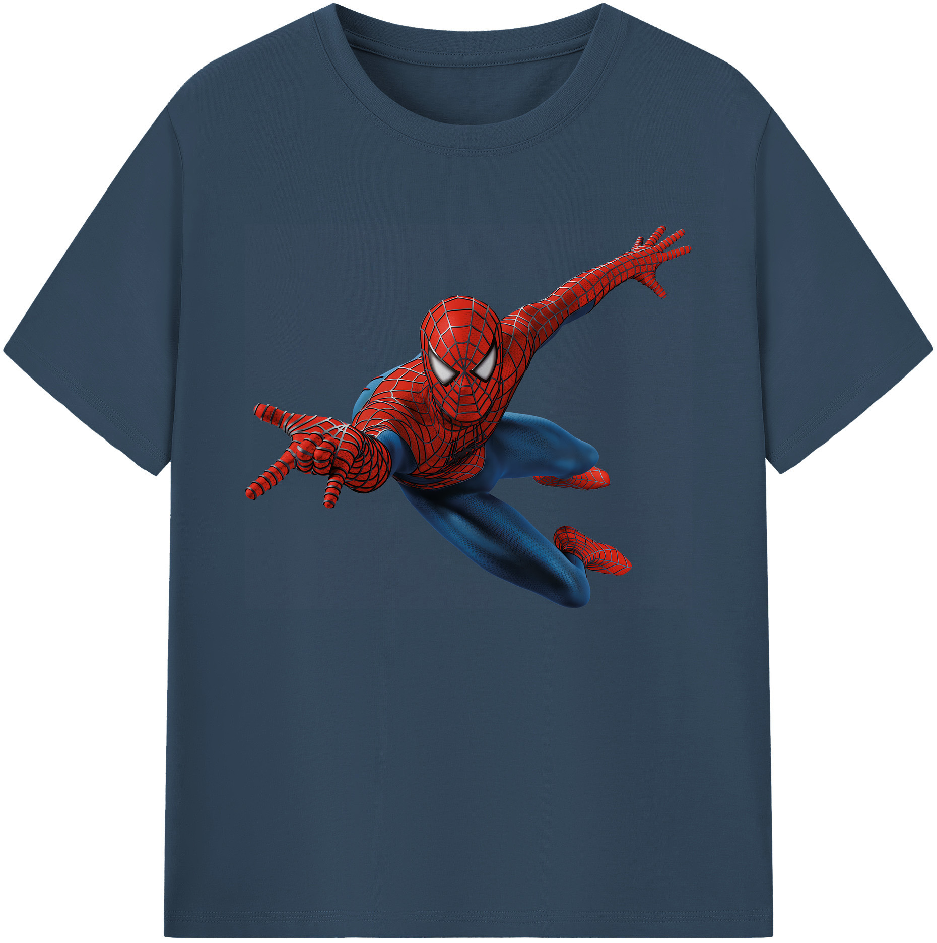 （画像用） Spider Man スパイダーマン 綿100％ メンズ半袖Tシャツ｜肌触りやわらか＆通気性
