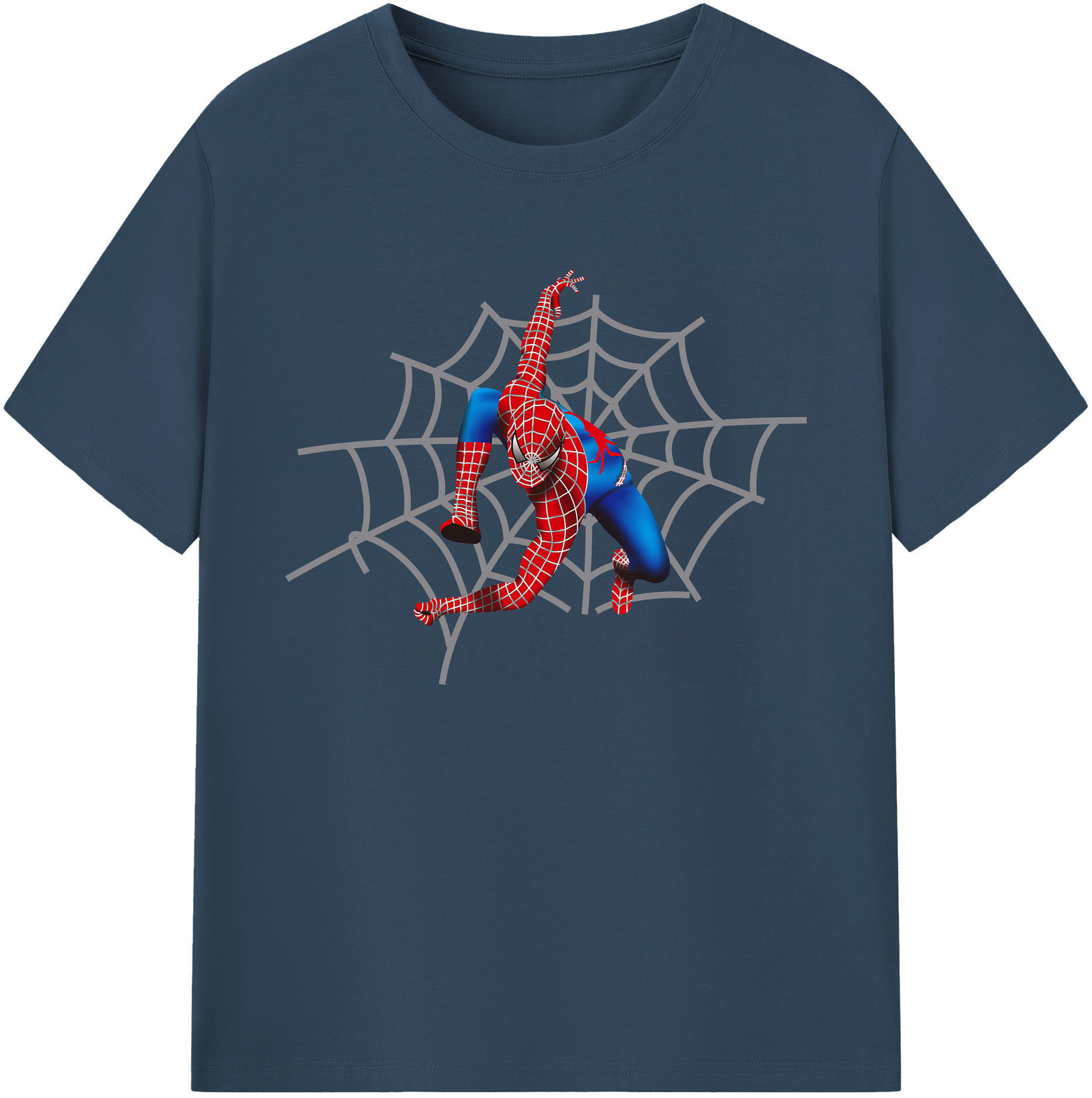 （画像用） Spider Man スパイダーマン 綿100％ メンズ半袖Tシャツ｜肌触りやわらか＆通気性